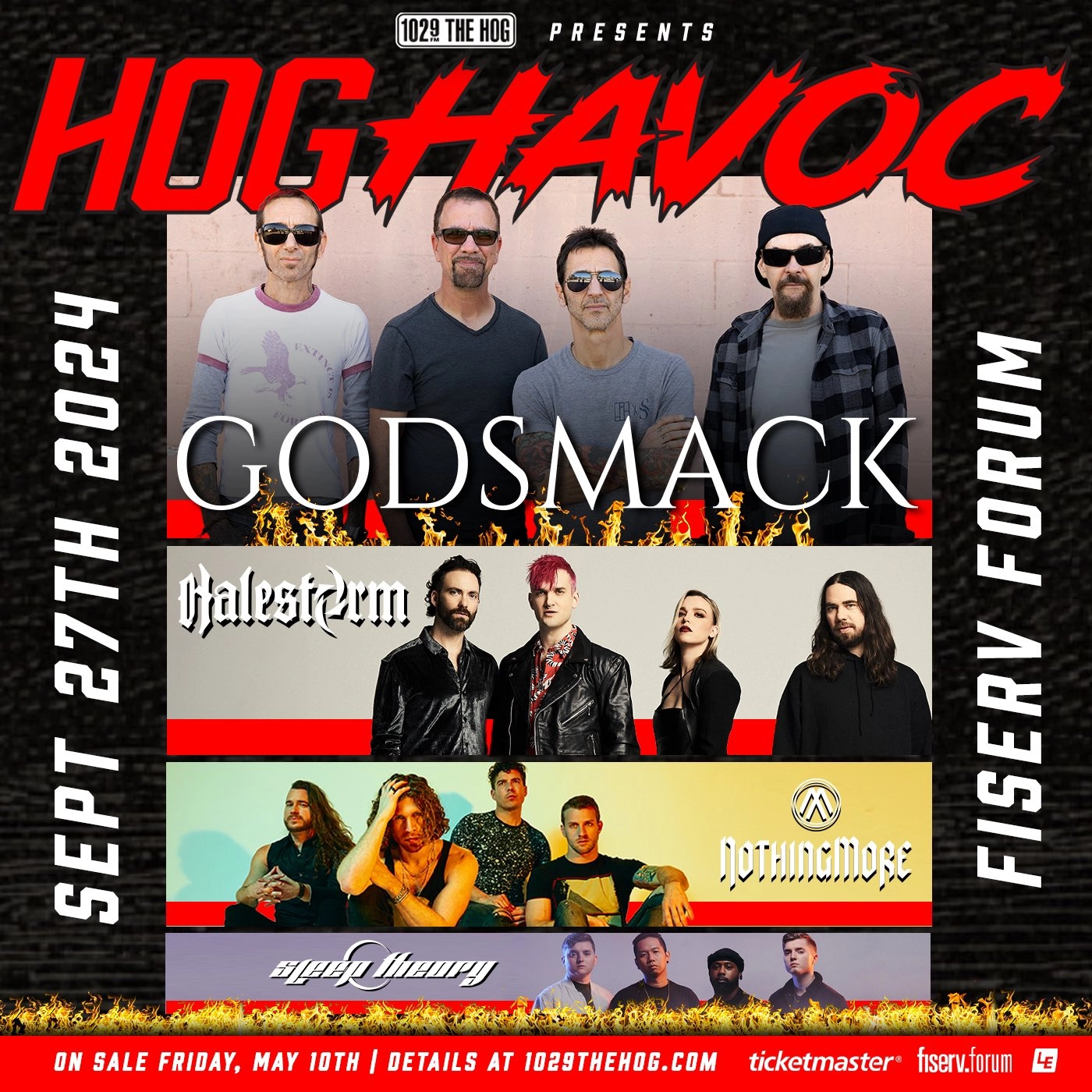 Hog Havoc with Godsmack - Halestorm - Nothing More - ... al Fiserv Forum Tickets