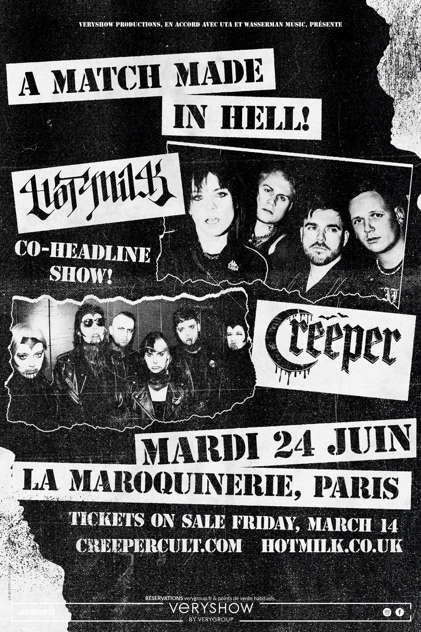 Hot Milk - Creeper en La Maroquinerie Tickets