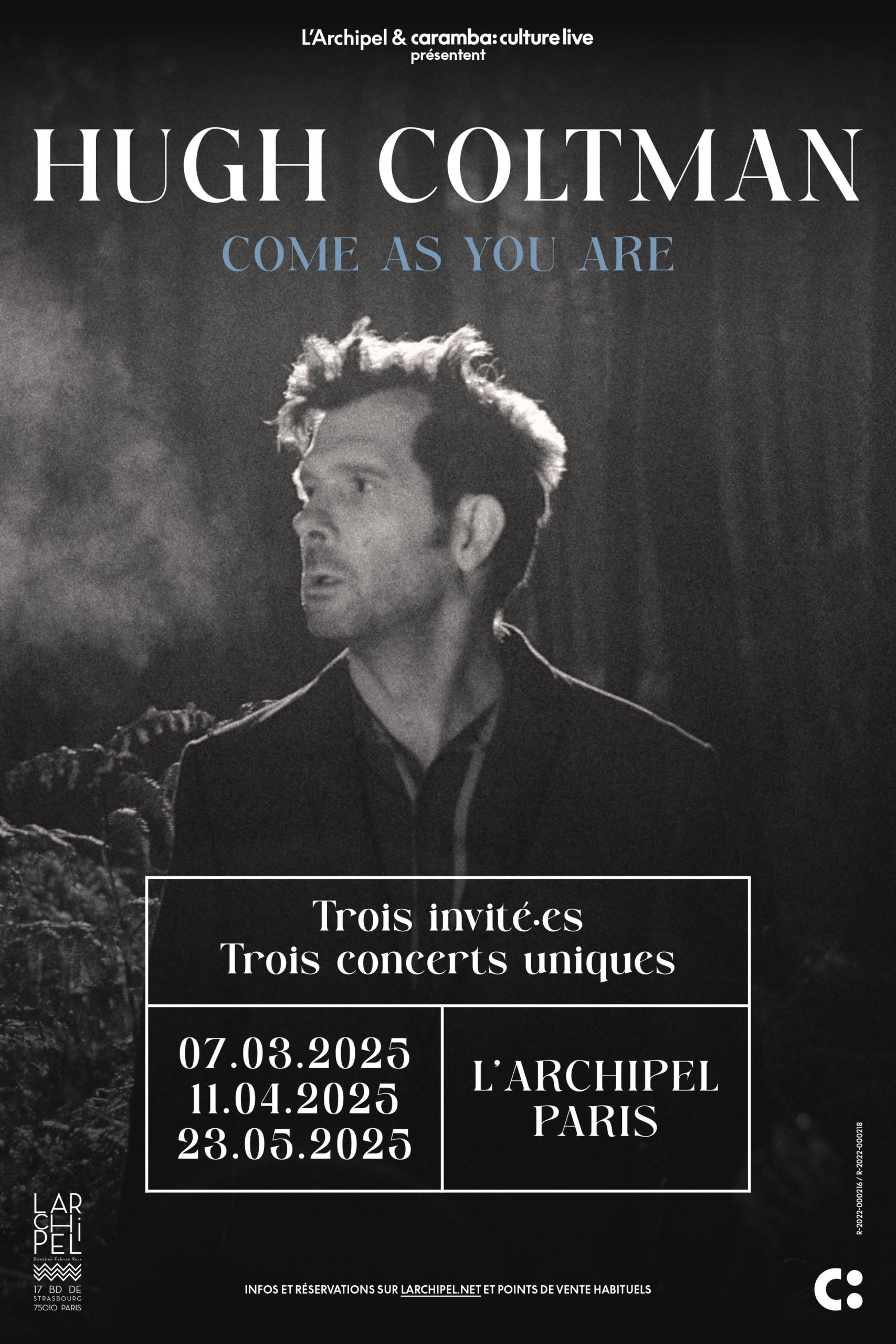 Hugh Coltman - Come As You Are en L'Archipel Paris Tickets