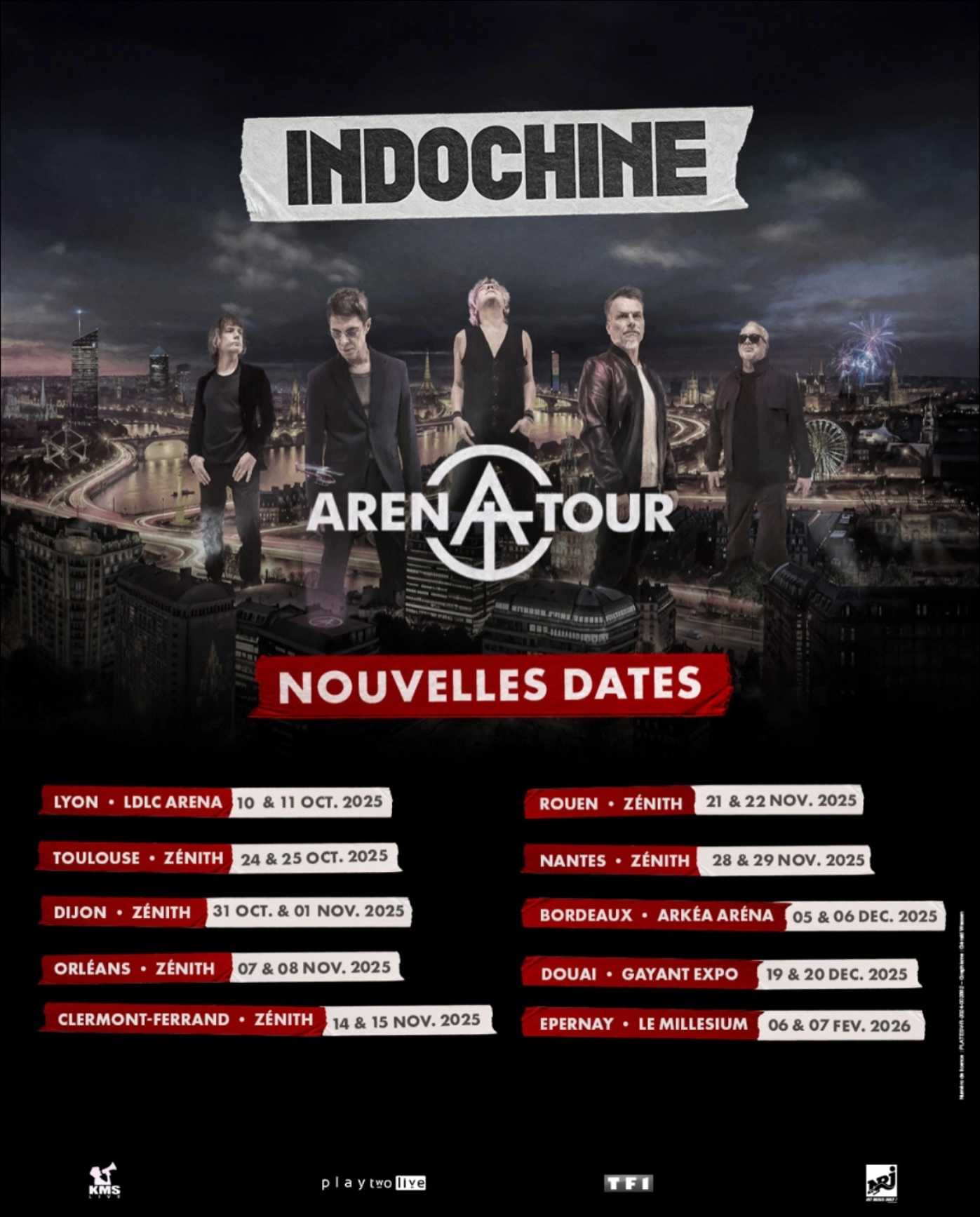 Billets Indochine (Arkea Arena - Bordeaux)