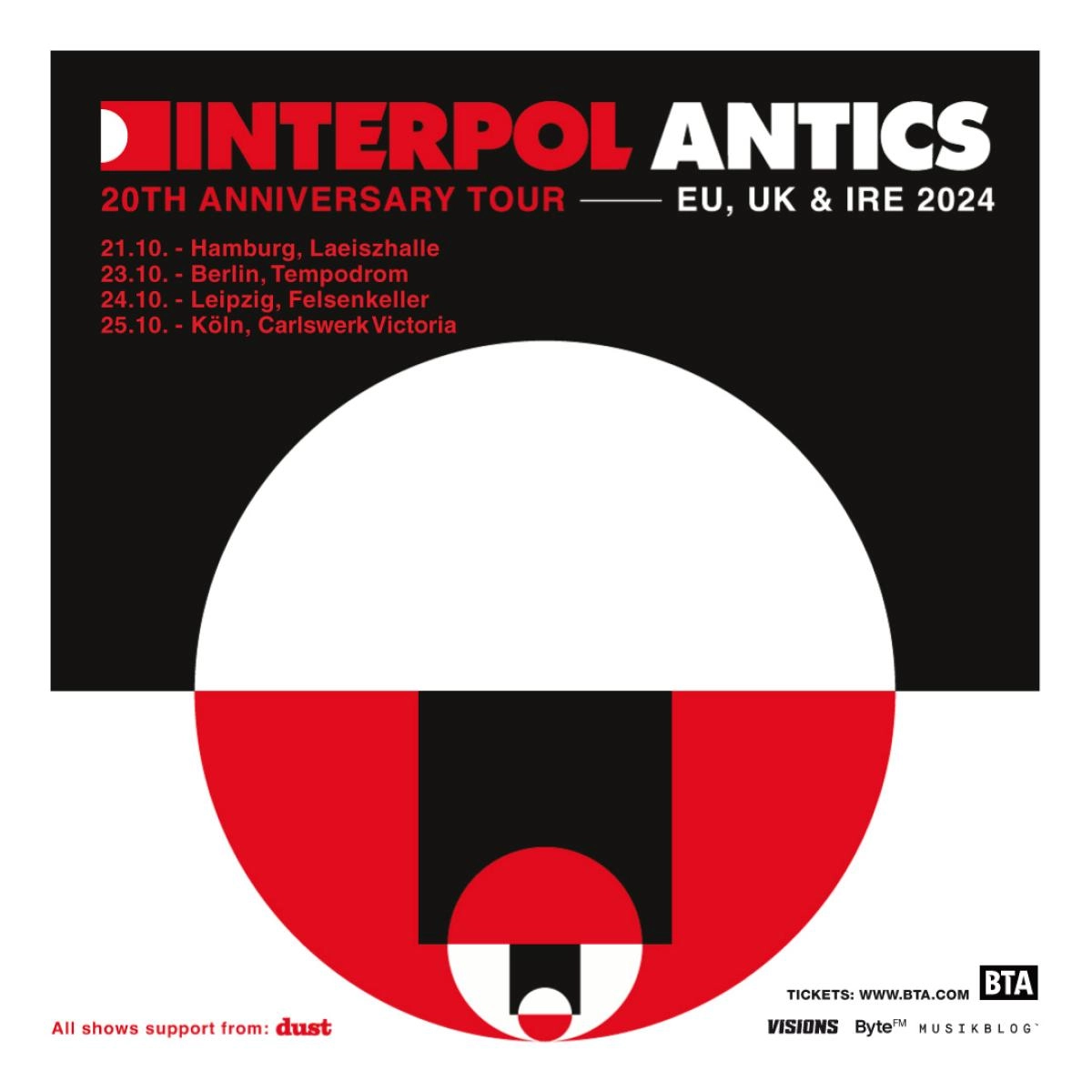 Interpol in der Carlswerk Victoria Tickets