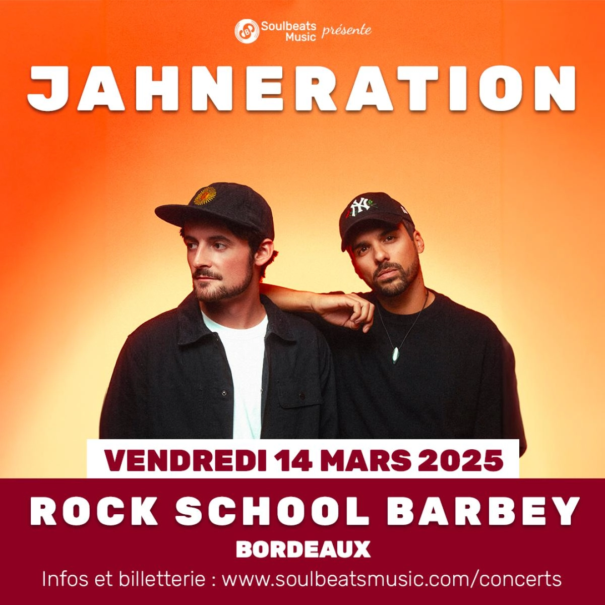 Billets Jahneration (Rock School Barbey - Bordeaux)