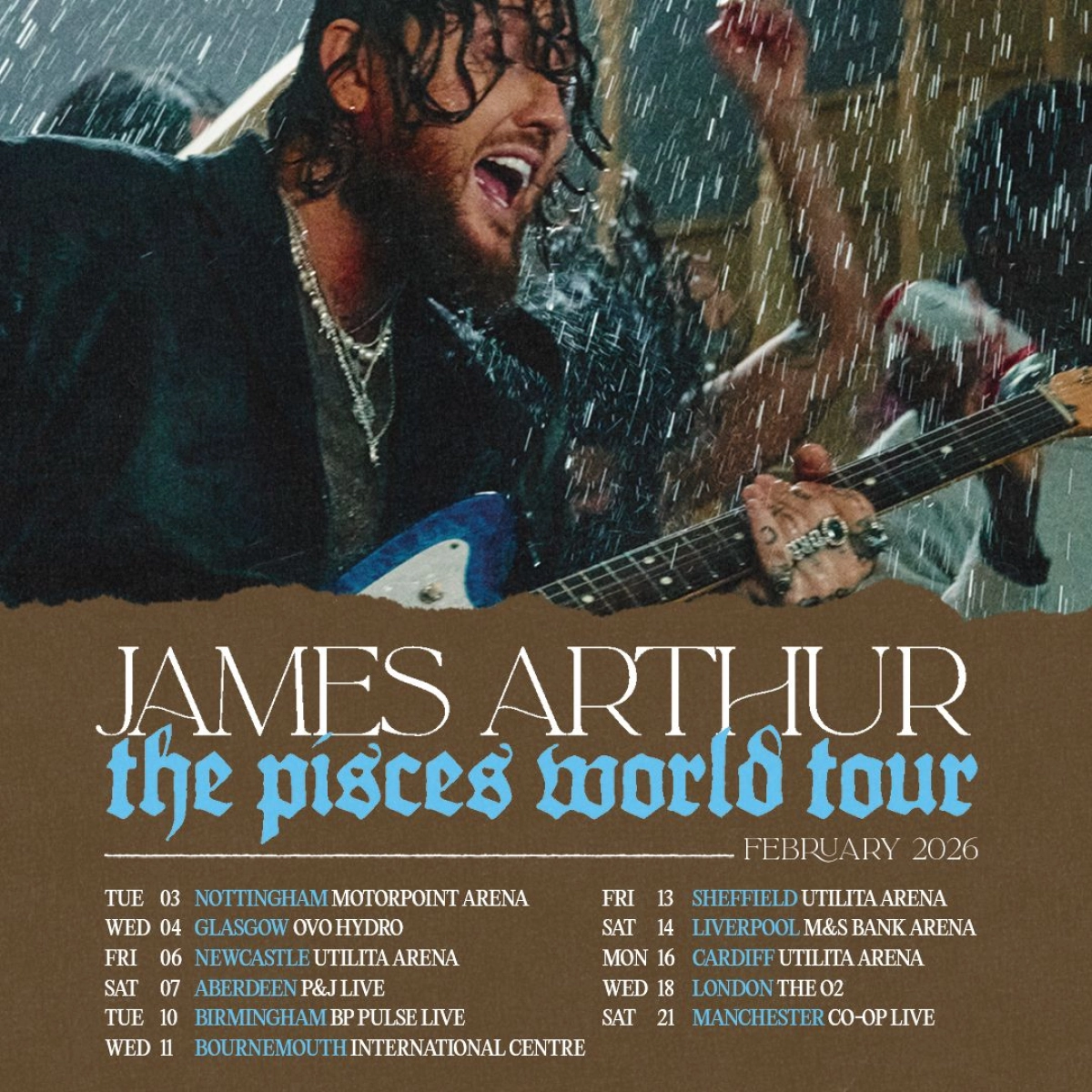 Billets James Arthur (Motorpoint Arena Nottingham - Nottingham)