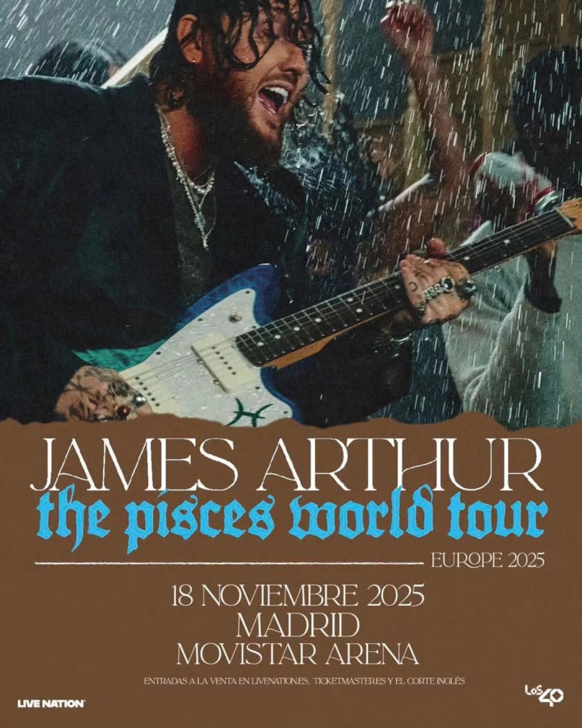 Billets James Arthur (Movistar Arena Madrid - Madrid)