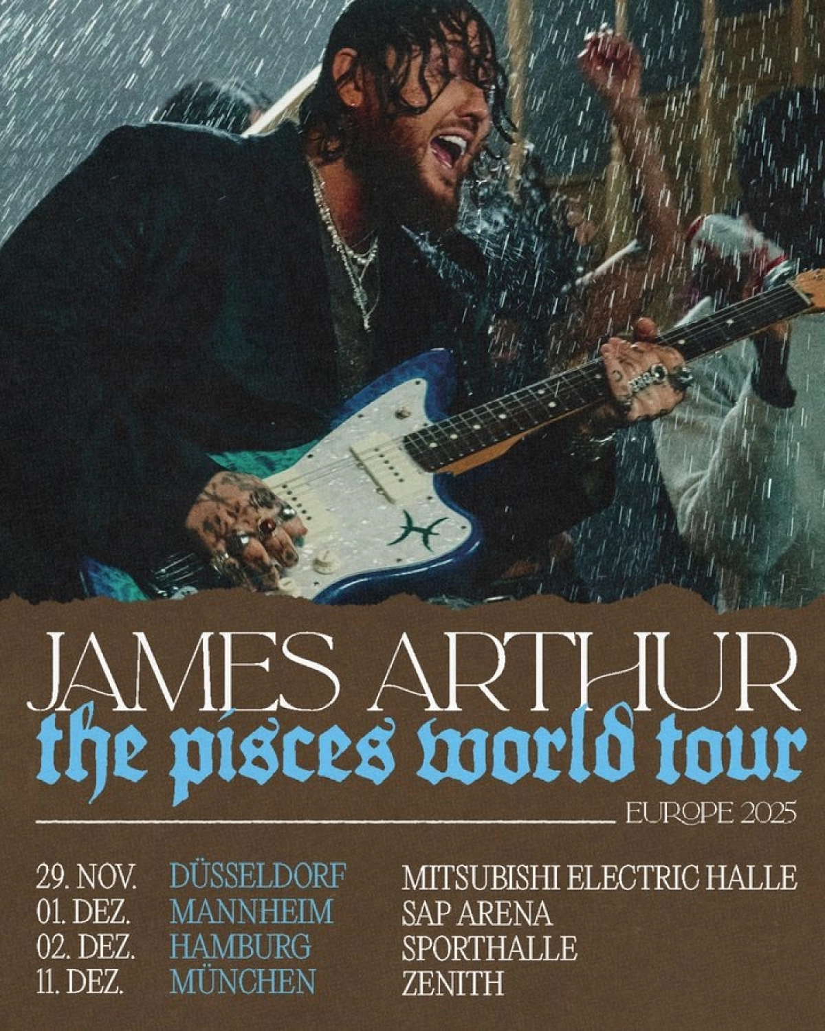 Billets James Arthur (SAP Arena - Mannheim)