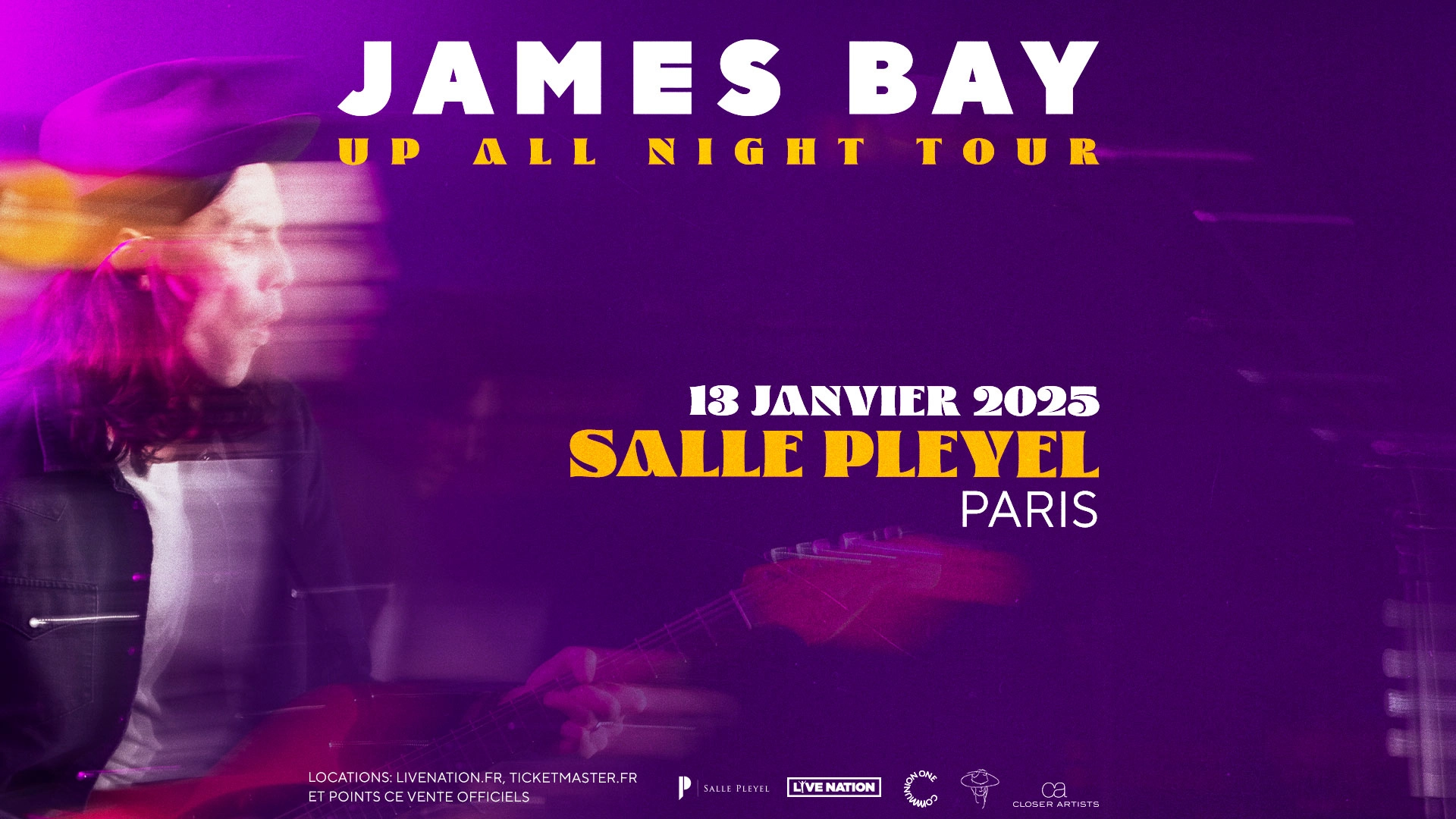 James Bay at Salle Pleyel Tickets