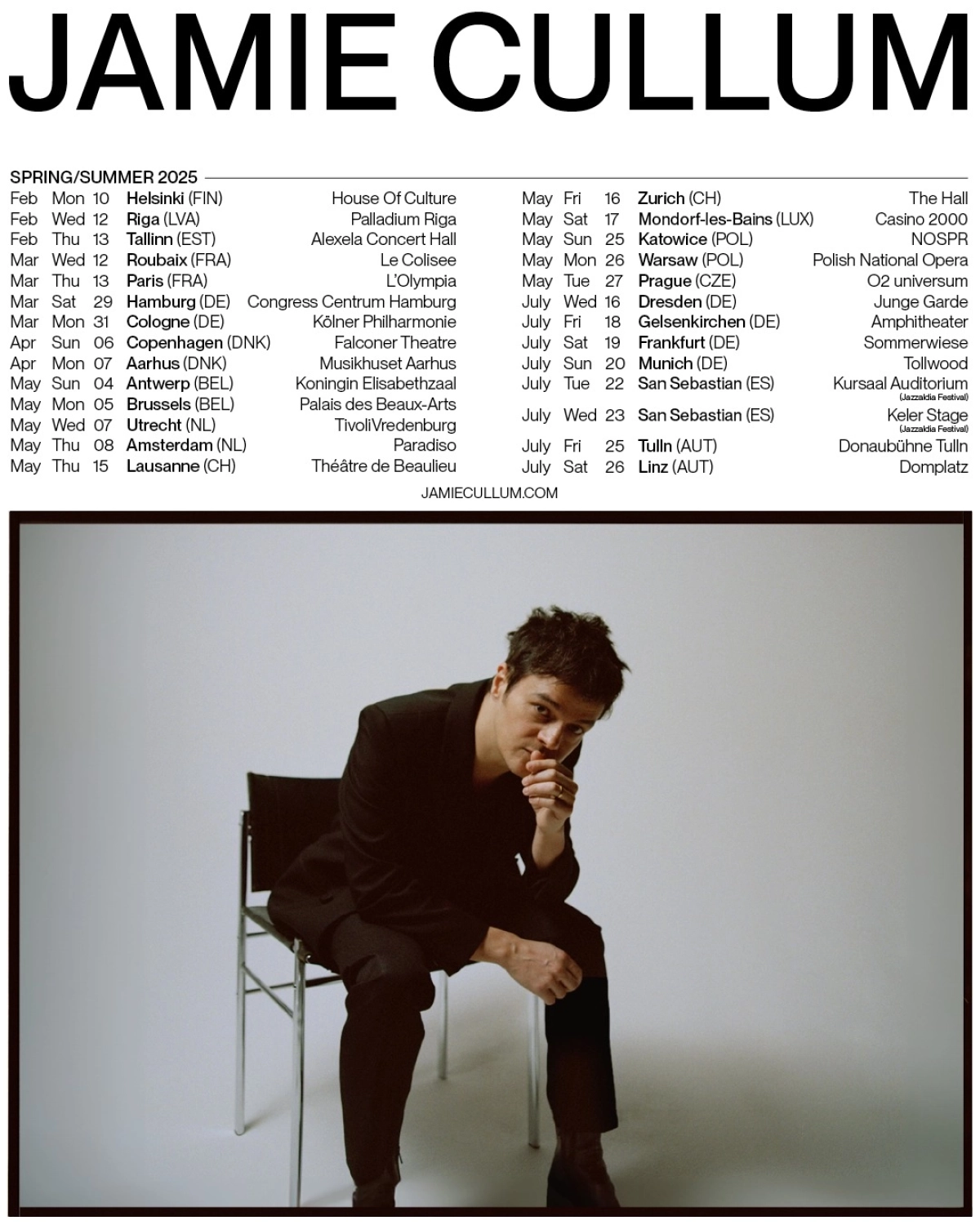 Jamie Cullum at Olympia Tickets