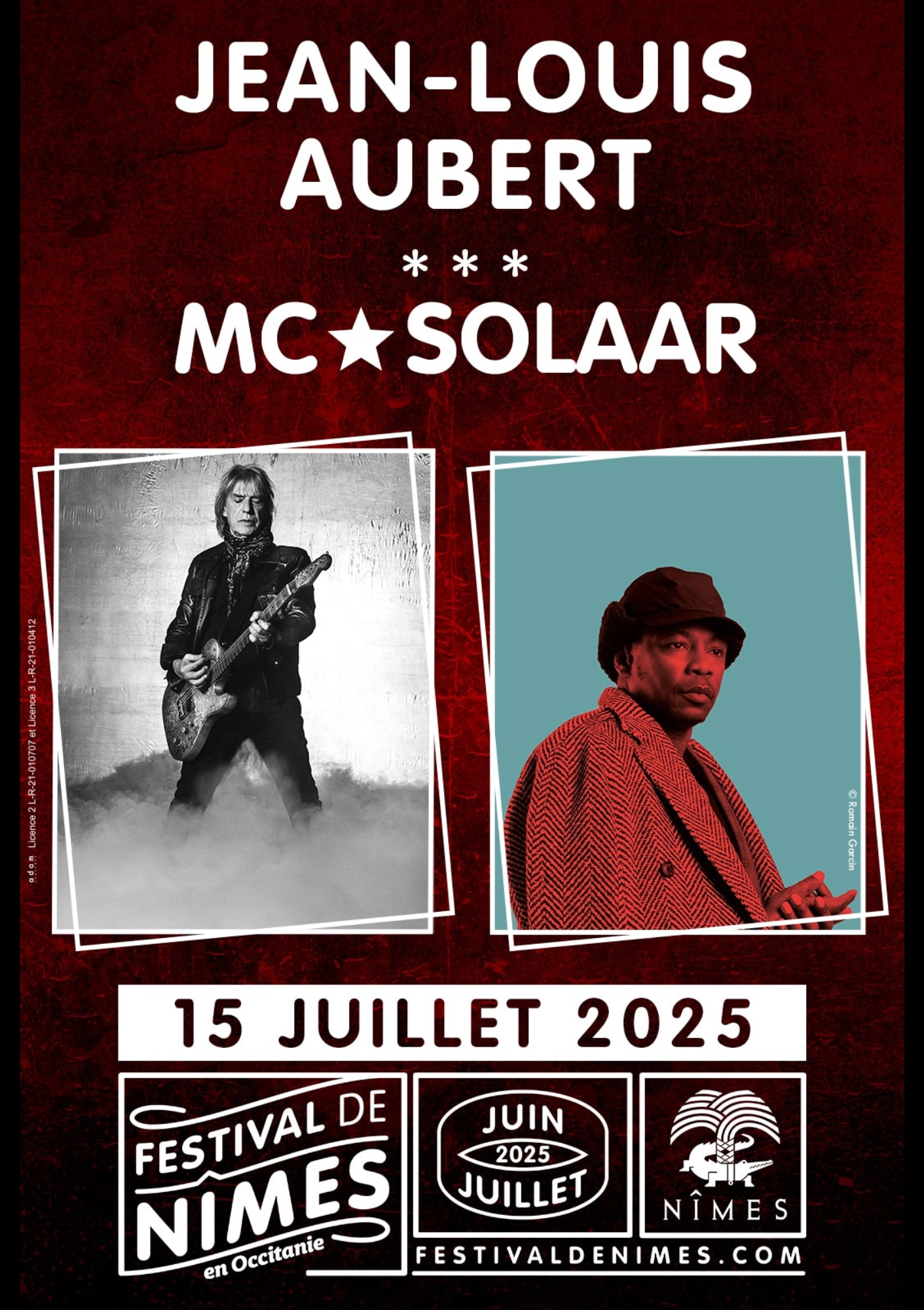 Jean-Louis Aubert - Mc Solaar en Arenes de Nimes Tickets