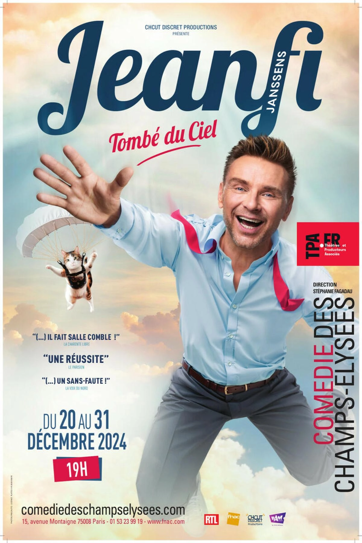 Jeanfi Janssens al Comedie des Champs Elysees Tickets