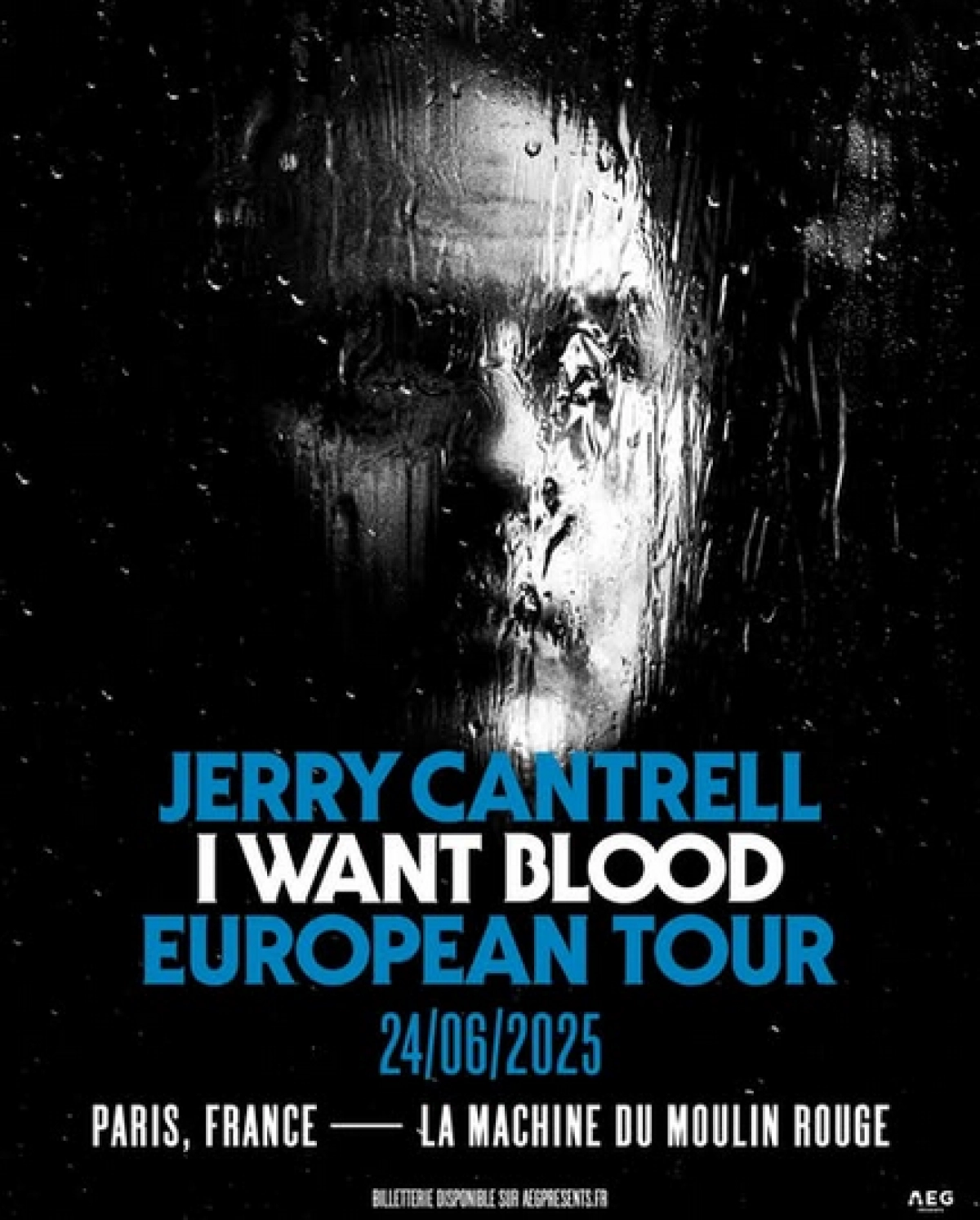 Billets Jerry Cantrell (La Machine du Moulin Rouge - Paris)