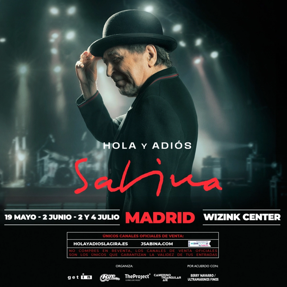 Joaquin Sabina en WiZink Center Tickets