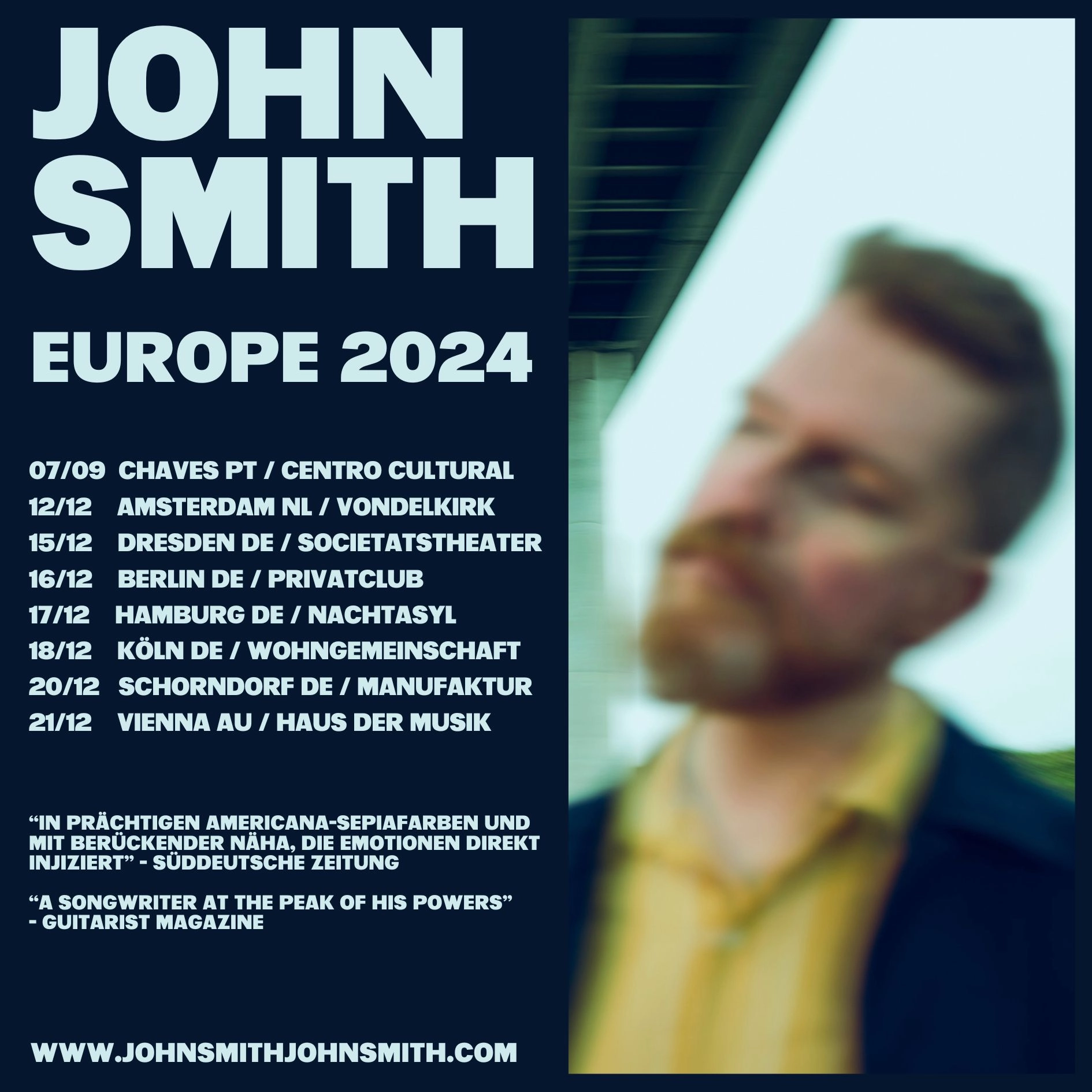 John Smith in der Club Manufaktur Tickets