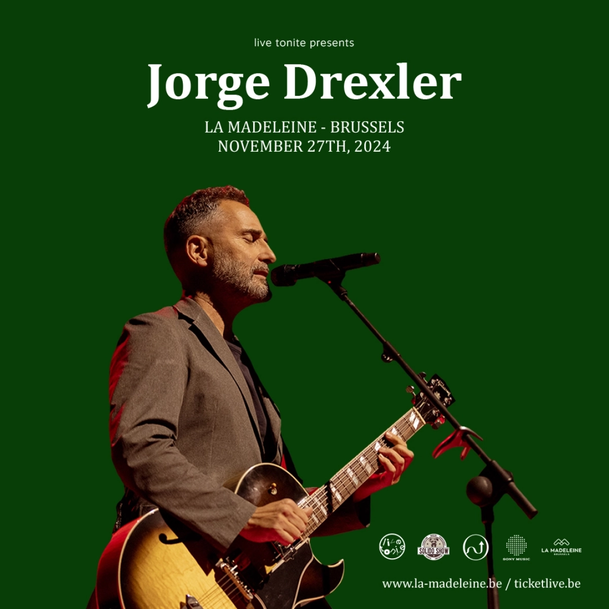 Billets Jorge Drexler (La Madeleine Bruxelles - Bruxelles)