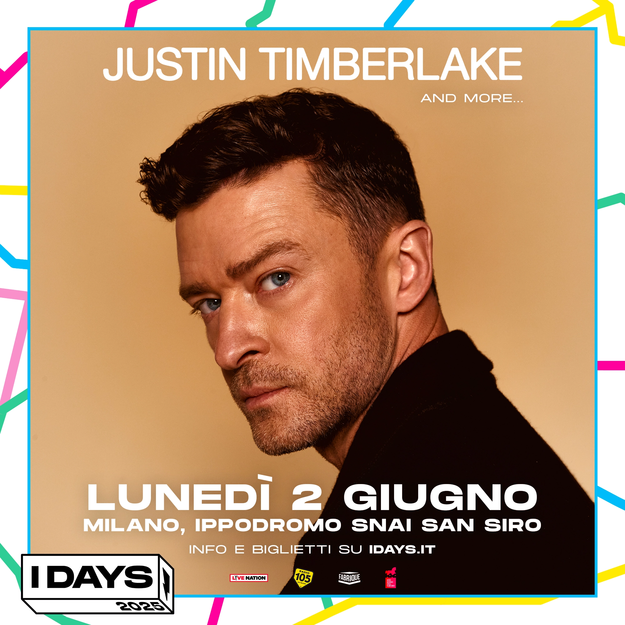 Justin Timberlake at Ippodromo Snai San Siro Tickets