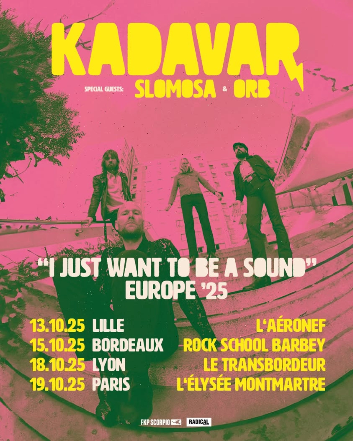 Billets Kadavar (Rock School Barbey - Bordeaux)