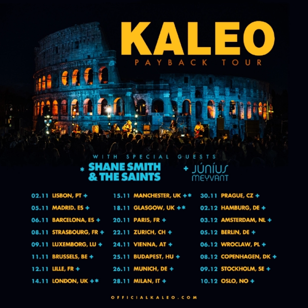 Kaleo - Payback Tour al Alcatraz Milano Tickets