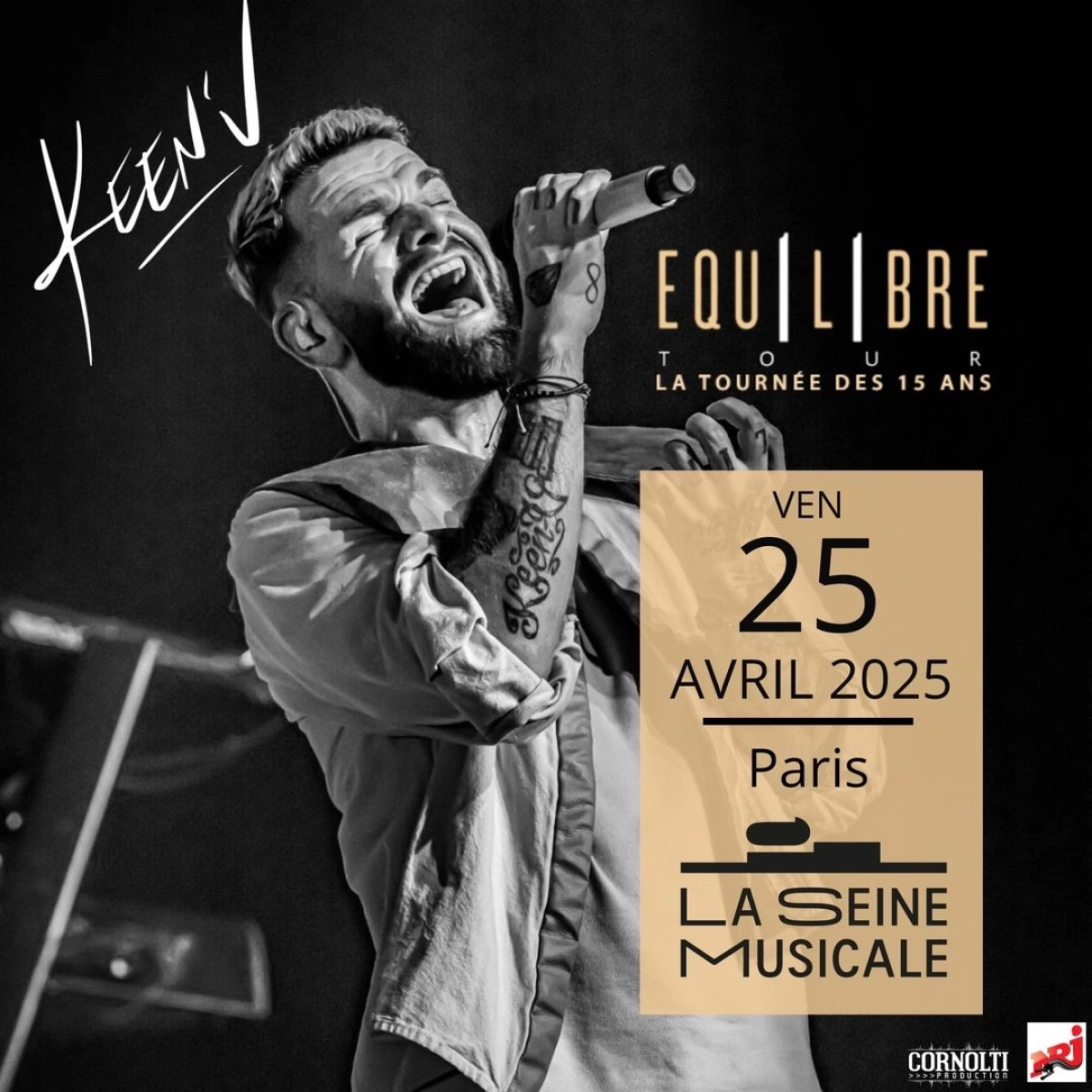 Keen'V al La Seine Musicale Tickets