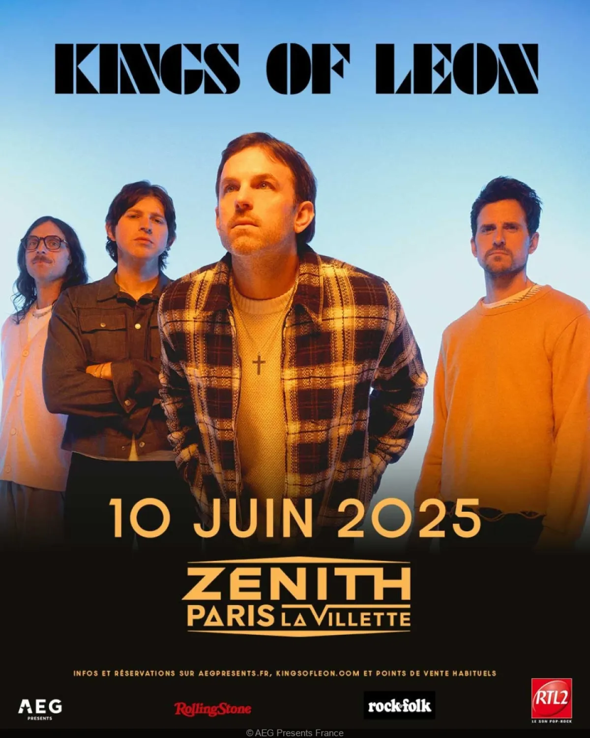 Billets Kings of Leon (Zenith Paris - Paris)