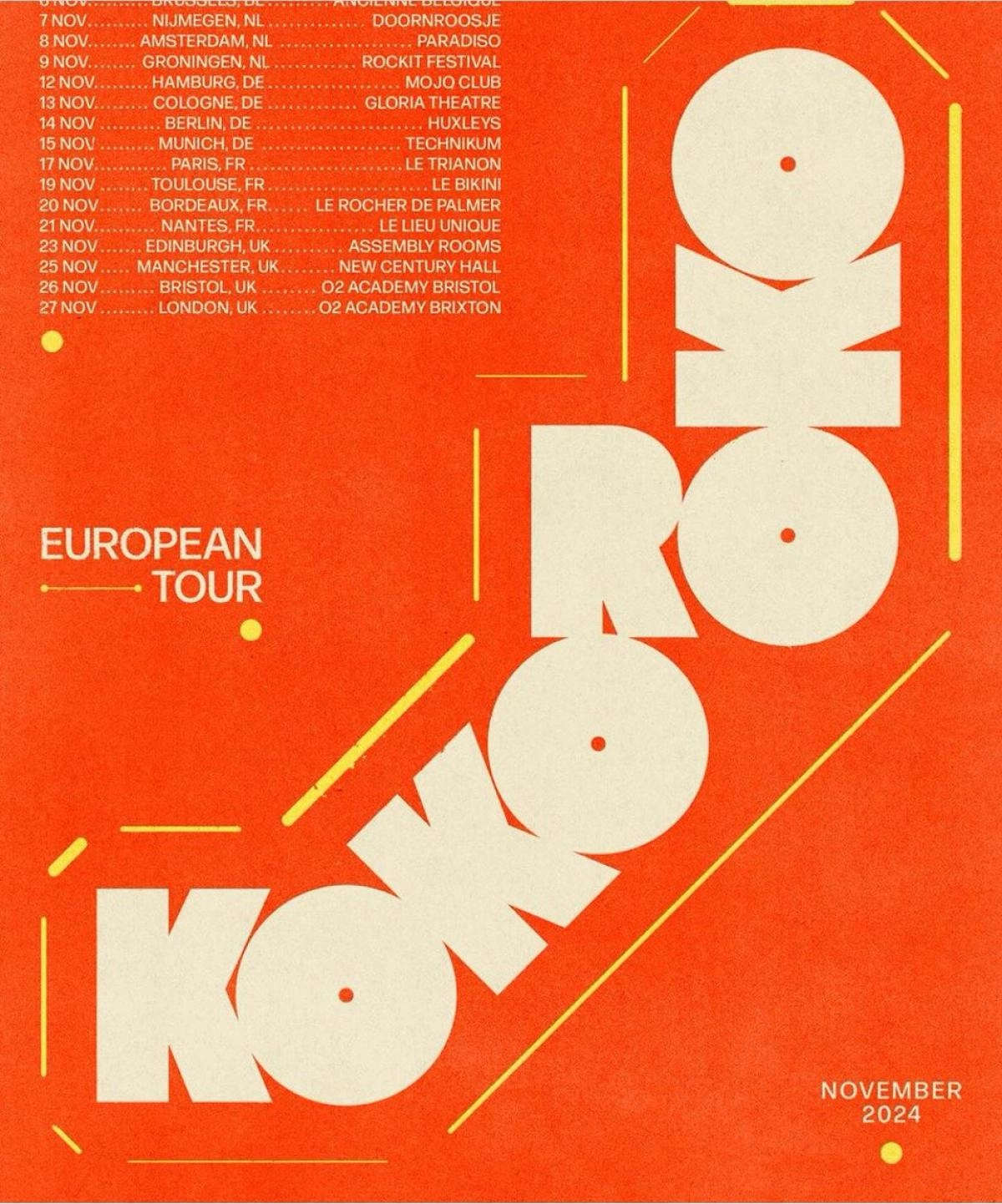 Kokoroko al Manchester New Century Hall Tickets