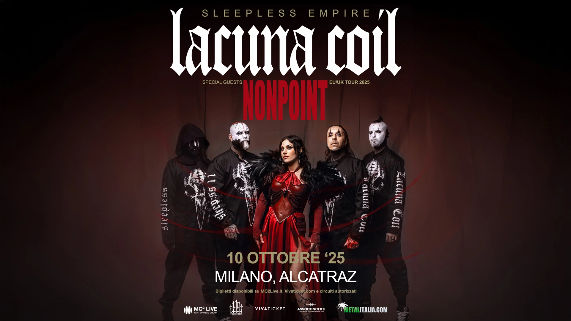 Lacuna Coil en Alcatraz Milán Tickets