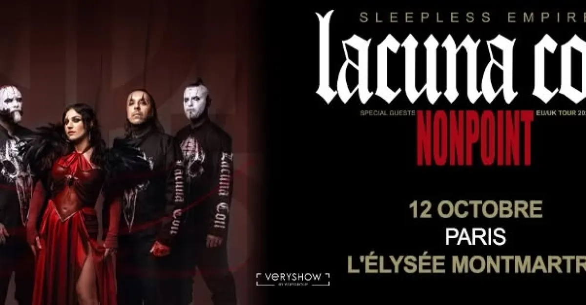 Lacuna Coil en Elysee Montmartre Tickets