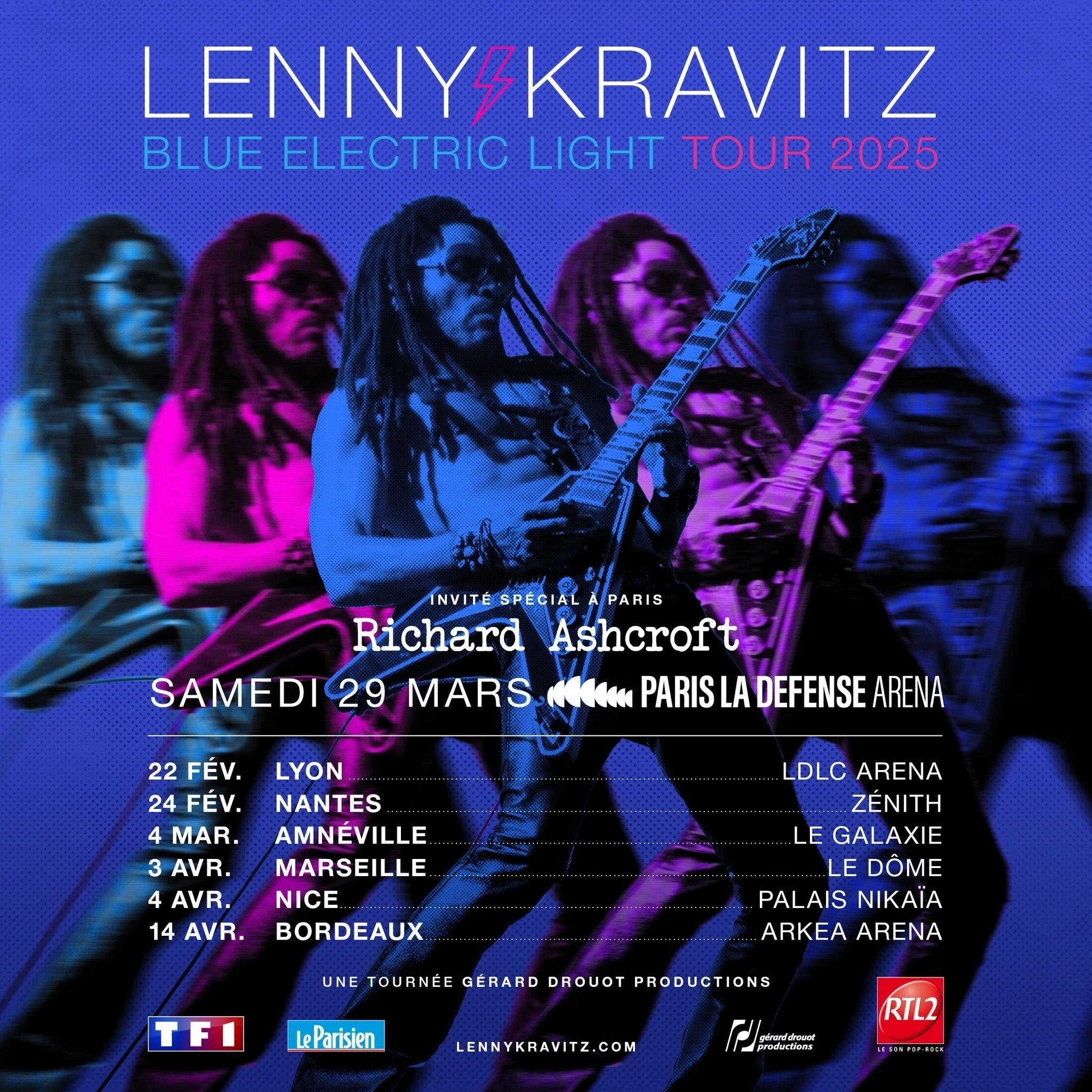 Lenny Kravitz al Arkea Arena Tickets