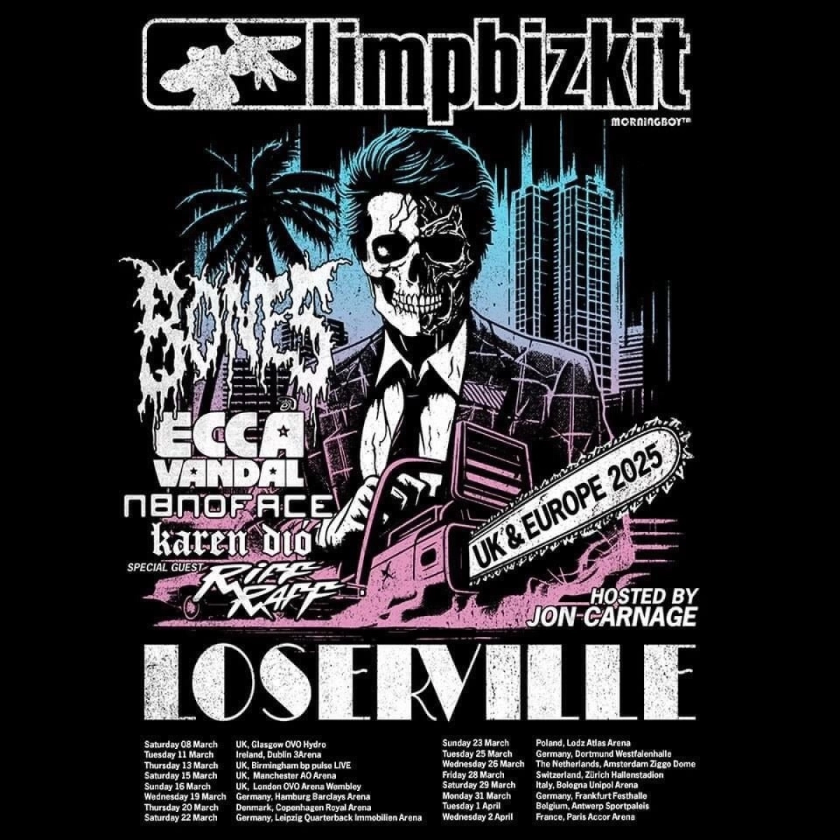 Billets Limp Bizkit (3Arena Dublin - Dublin)