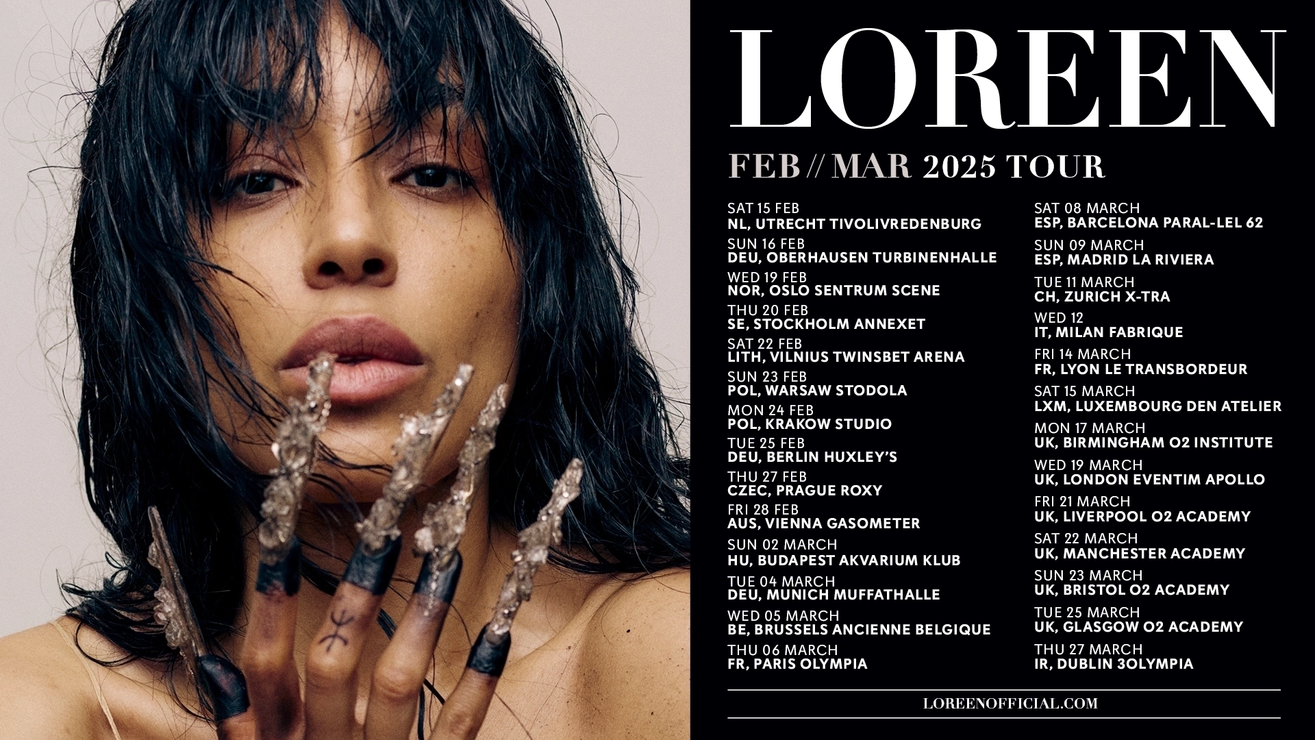 Loreen at Gasometer Vienna Tickets