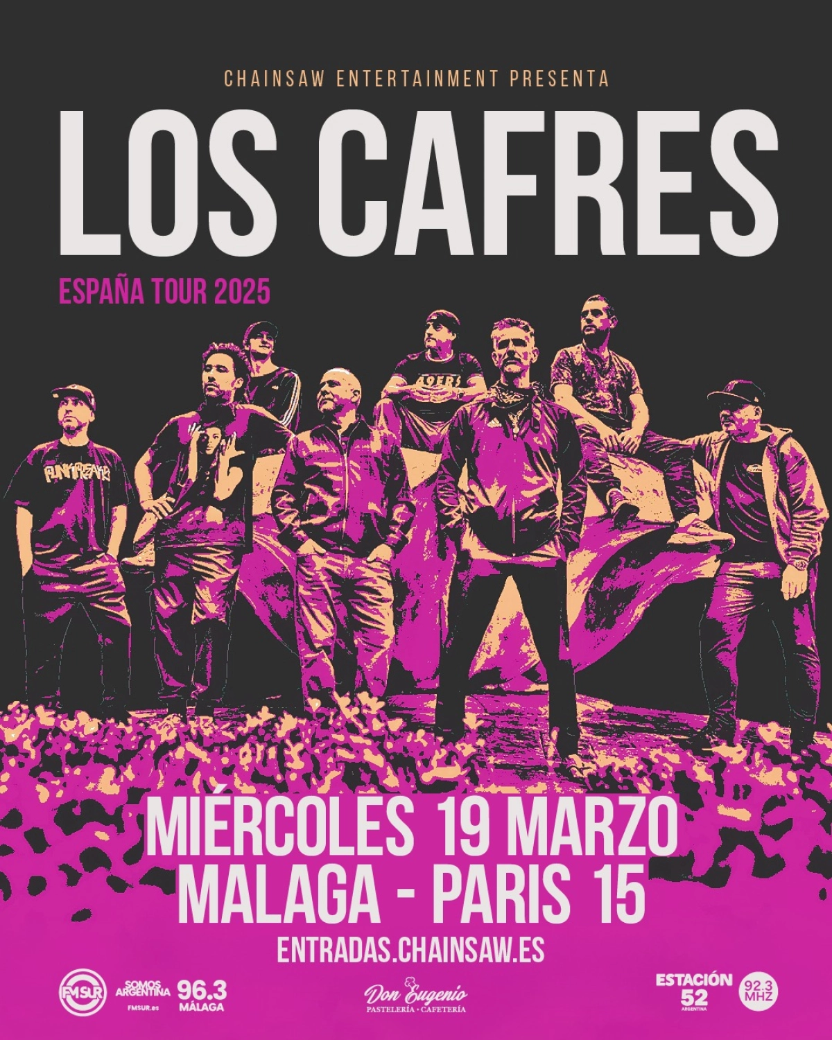 Billets Los Cafres (Sala Paris 15 - Malaga)