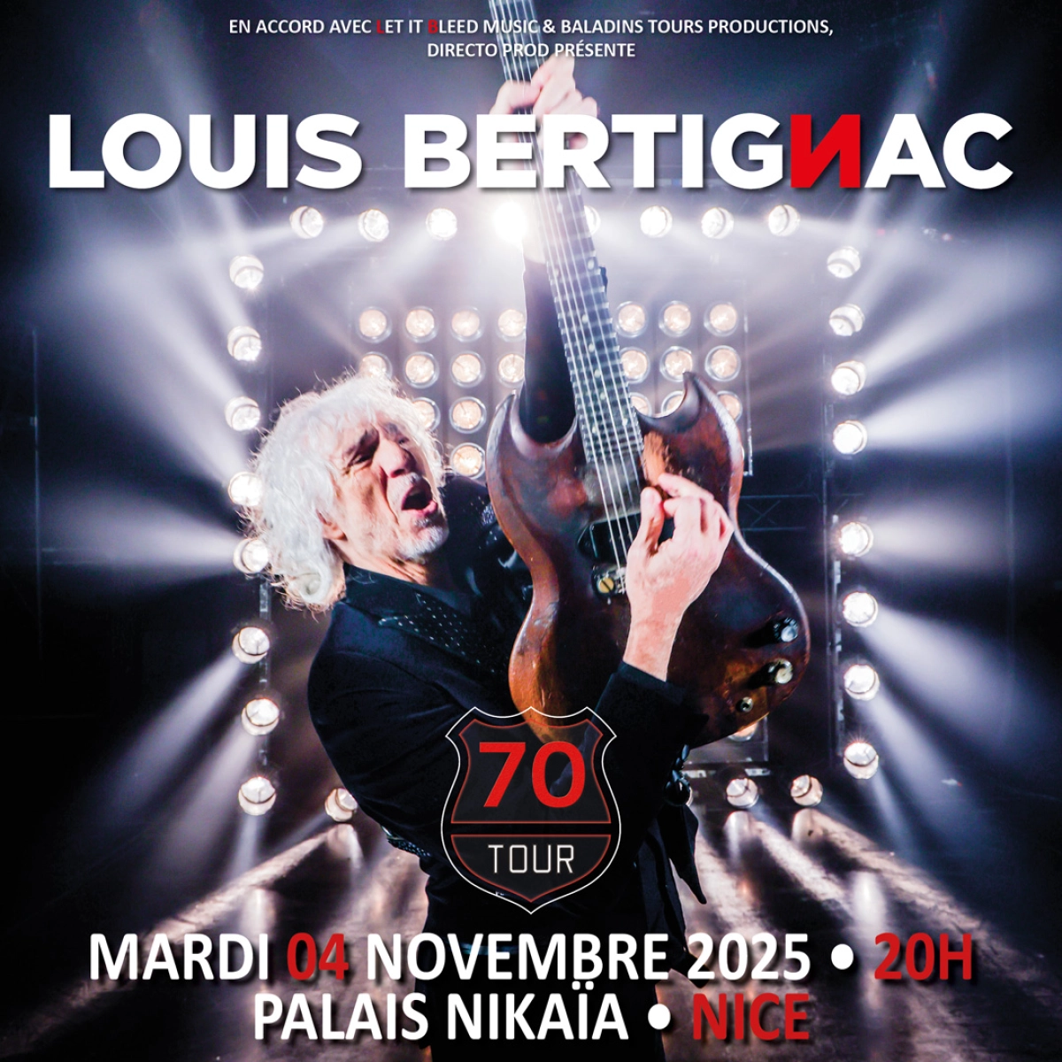 Louis Bertignac al Palais Nikaia Tickets