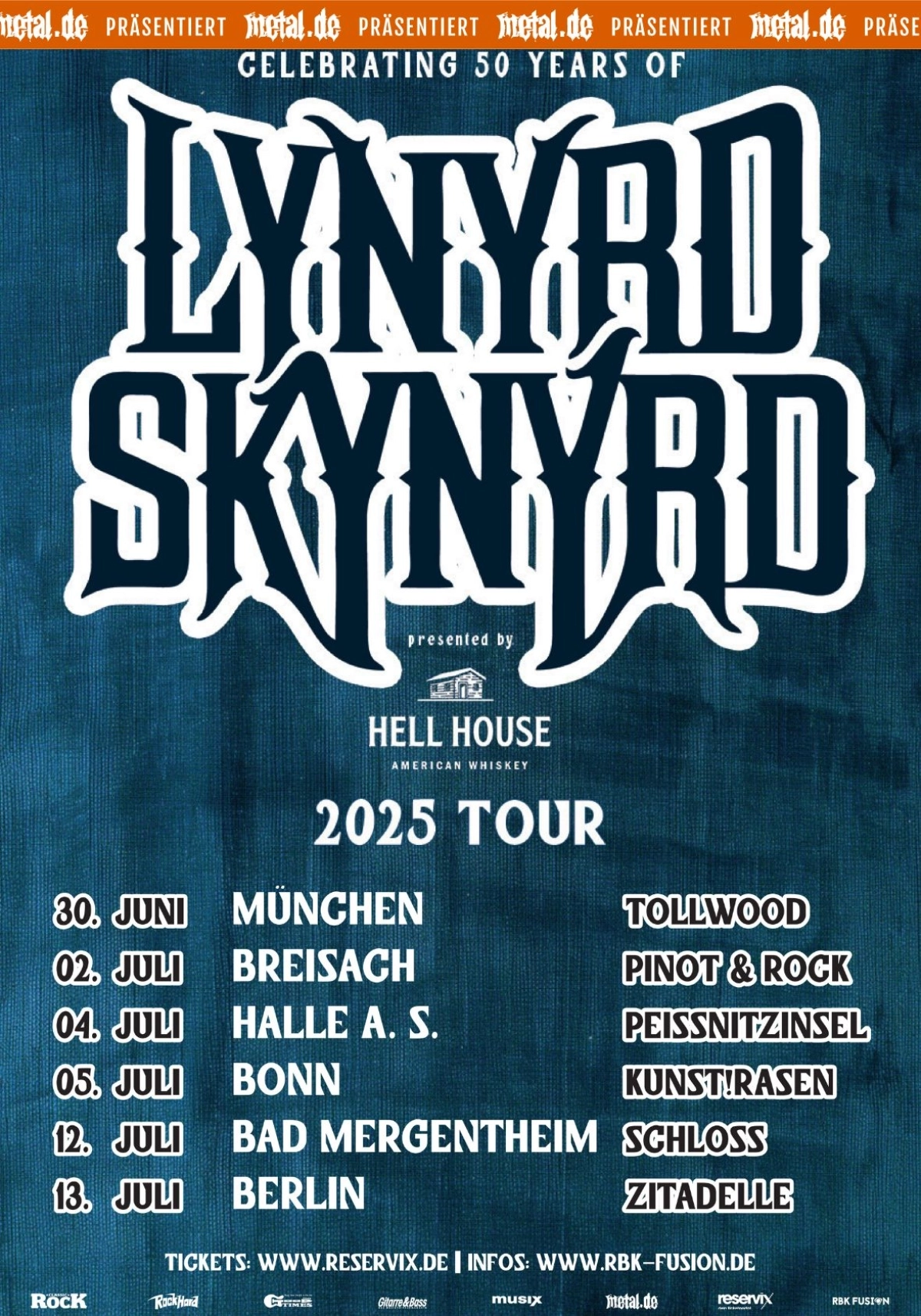 Billets Lynyrd Skynyrd (Kunstrasen Bonn - Bonn)