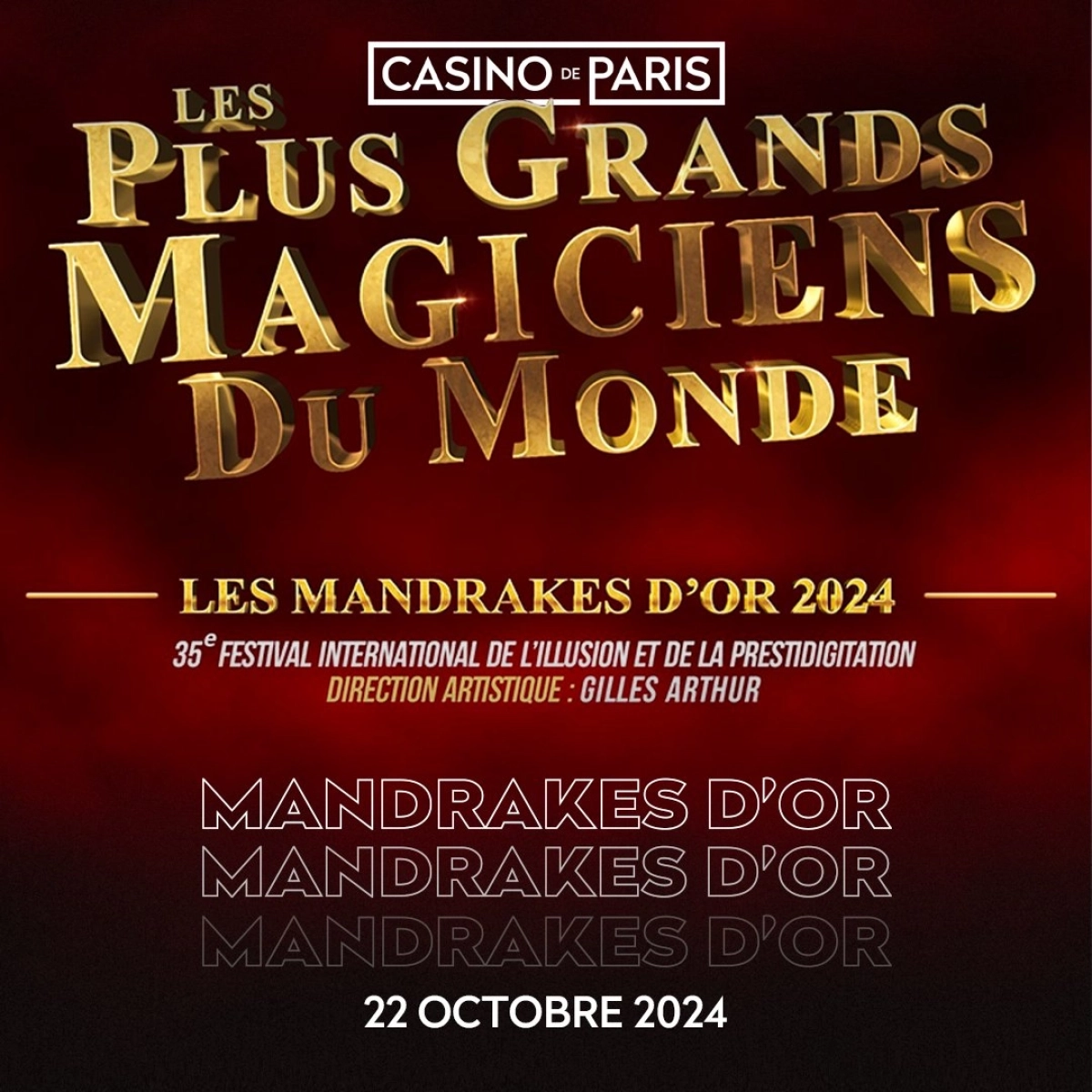 Mandrakes D'or 2024 en Casino de Paris Tickets