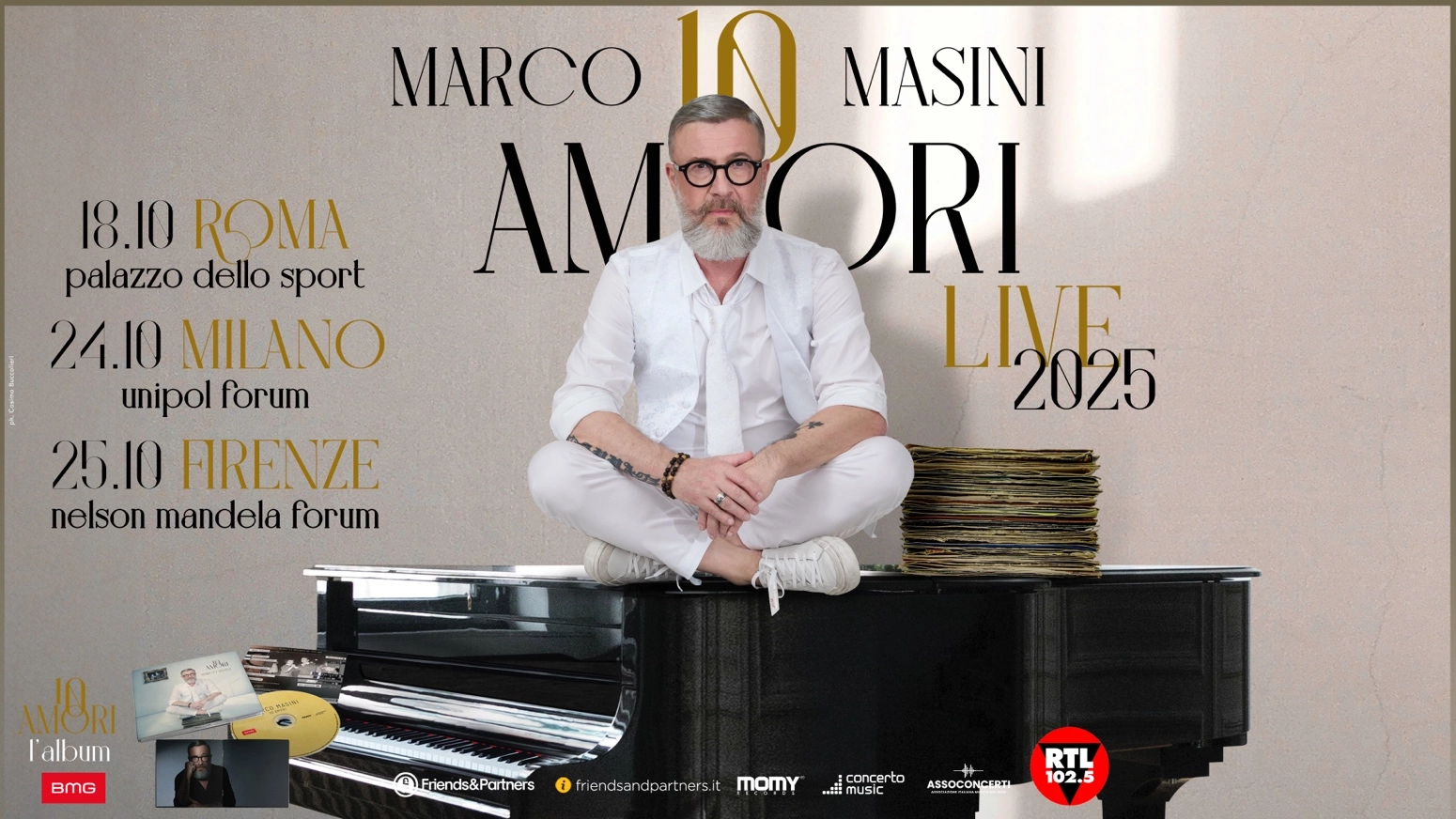 Marco Masini at Forum Milano Tickets