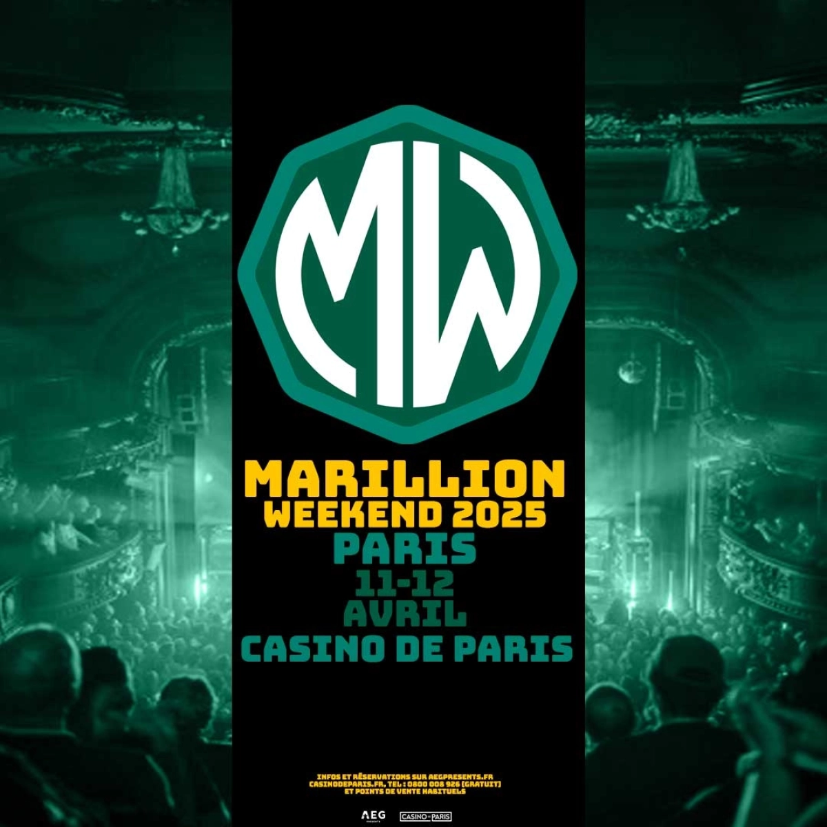 Marillion Weekend Paris 2025 al Casino de Paris Tickets