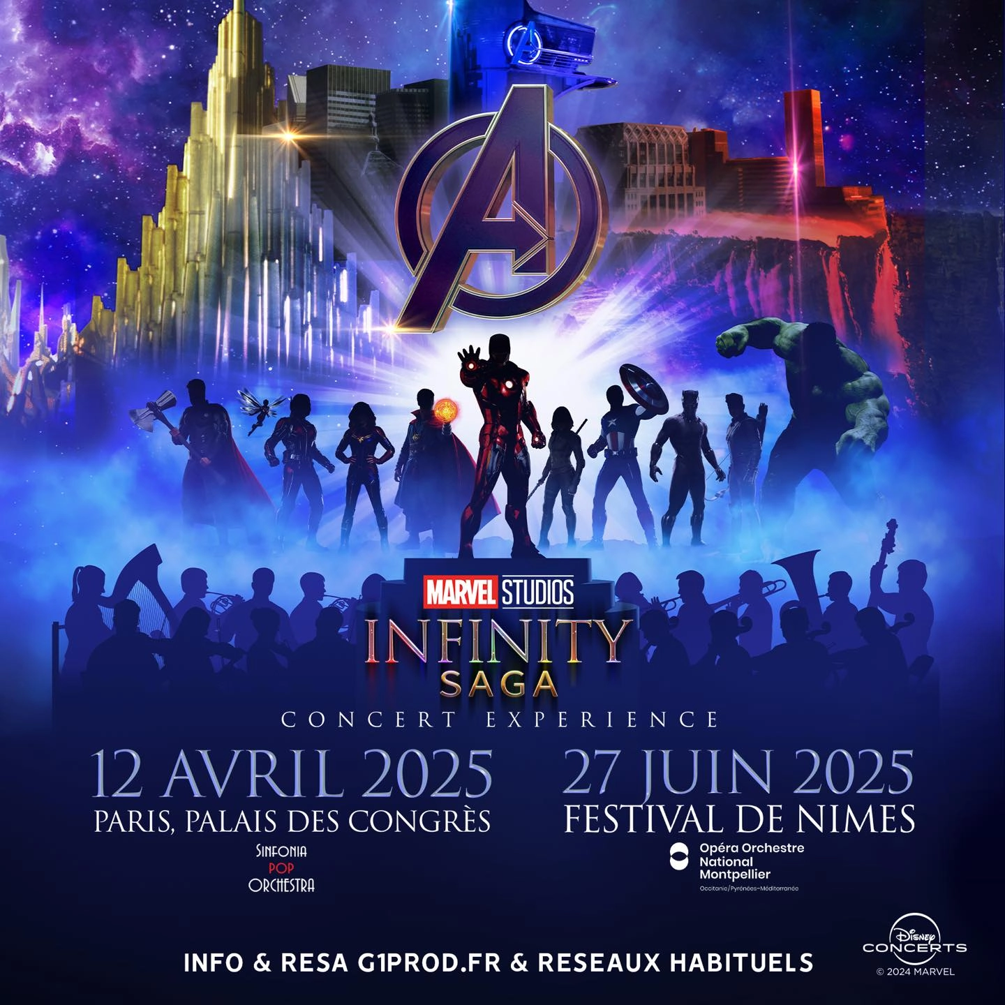 Marvel Infinity Saga al Palais Des Congres Paris Tickets