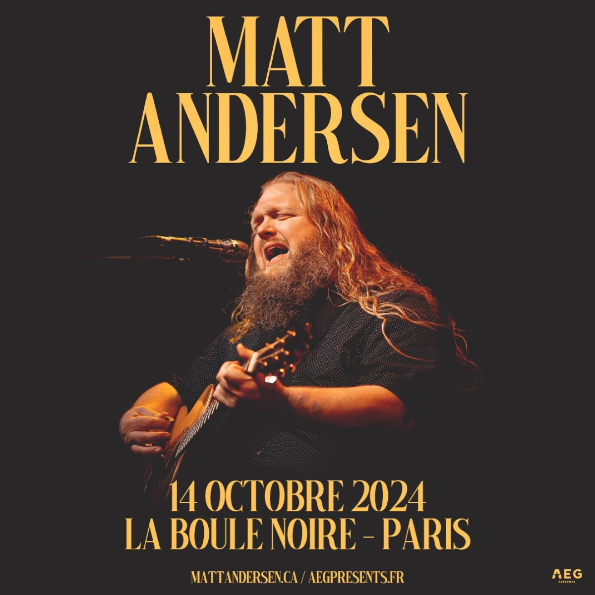 Matt Andersen at La Boule Noire Tickets