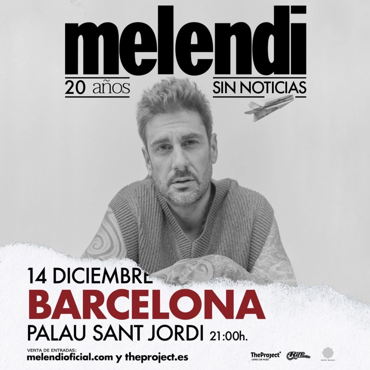 Melendi in der Palau Sant Jordi Tickets