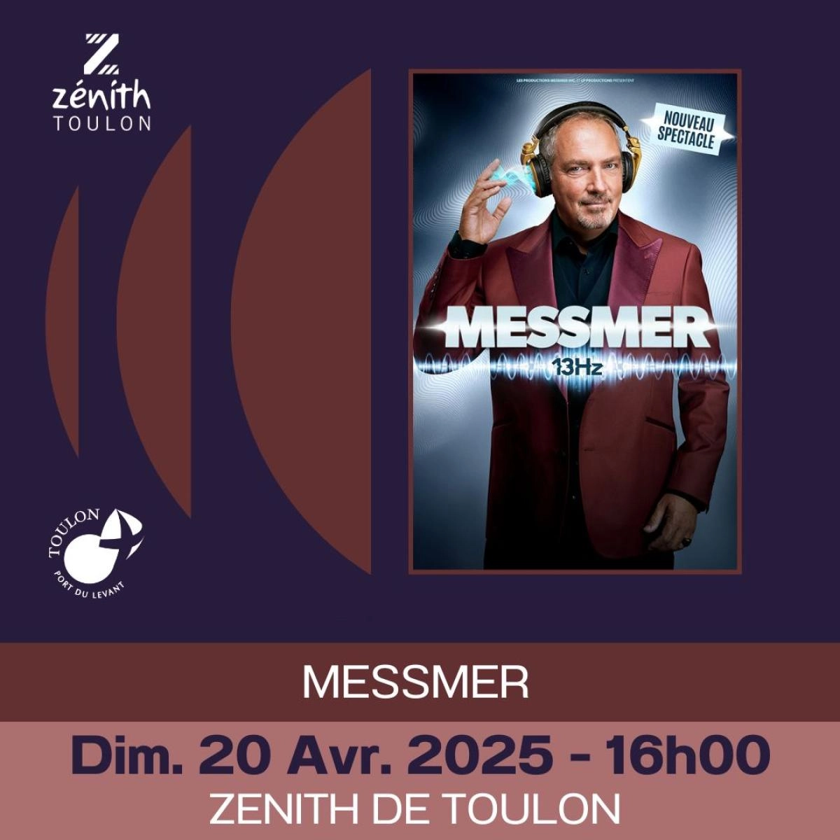 Messmer al Zenith Omega Toulon Tickets