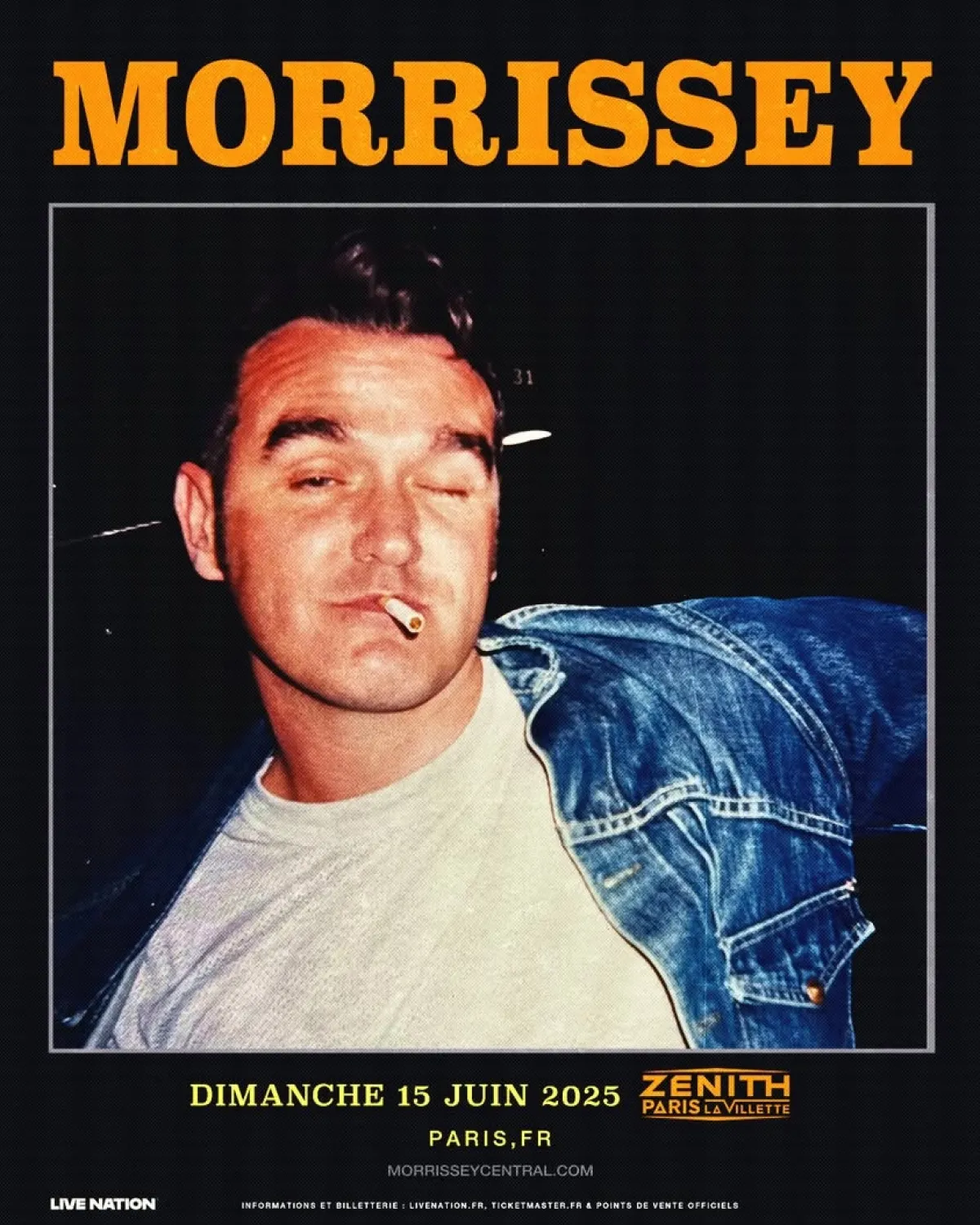 Morrissey en Zenith Paris Tickets