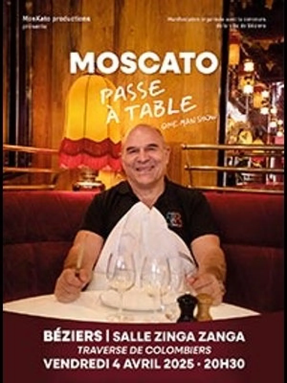 Moscato Passe A Table at Zinga Zanga Tickets