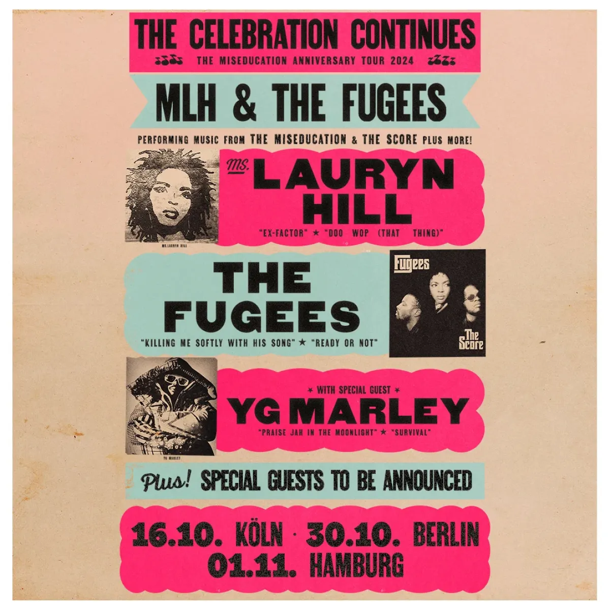 Ms. Lauryn Hill and The Fugees en Barclays Arena Tickets