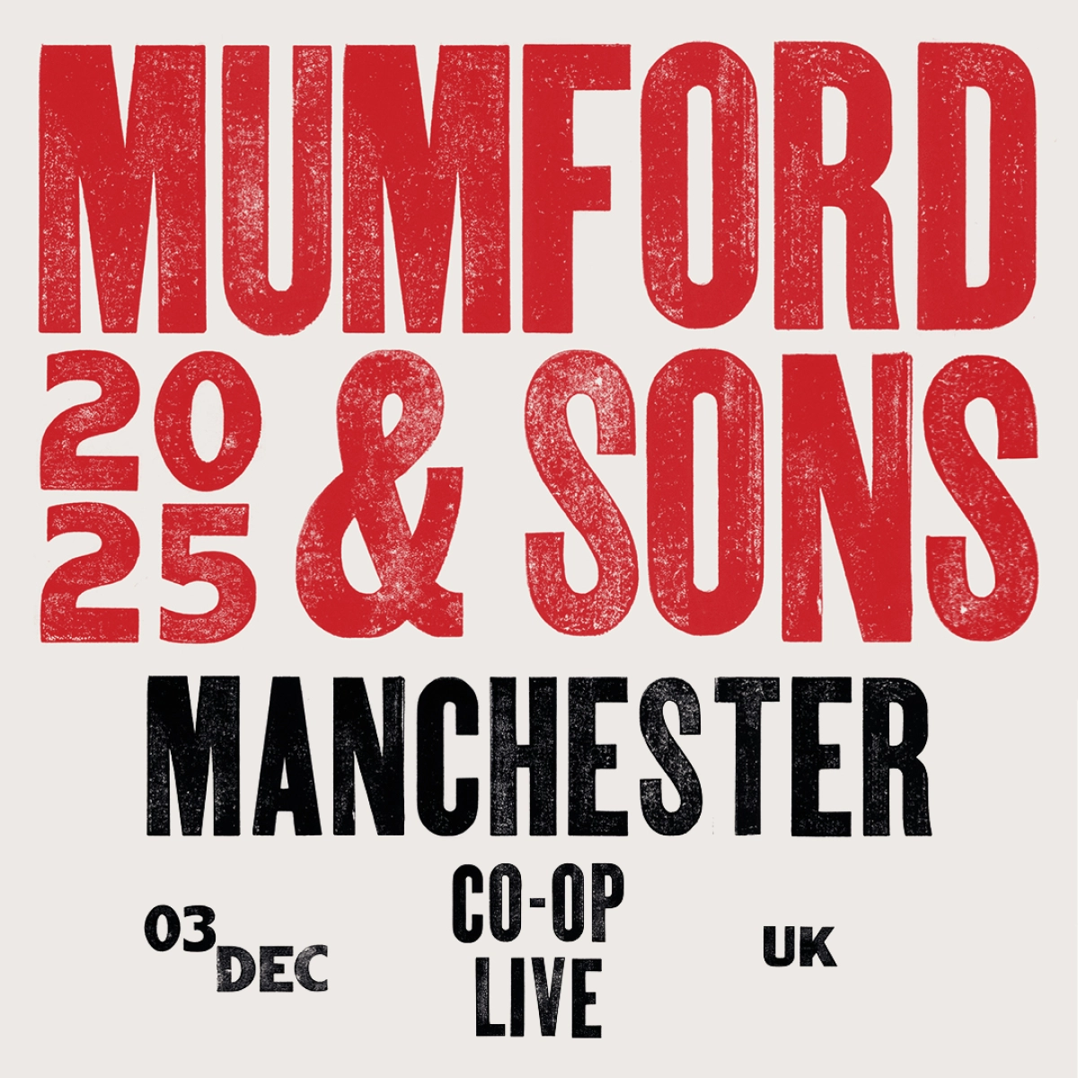 Mumford and Sons en Co-op Live Tickets