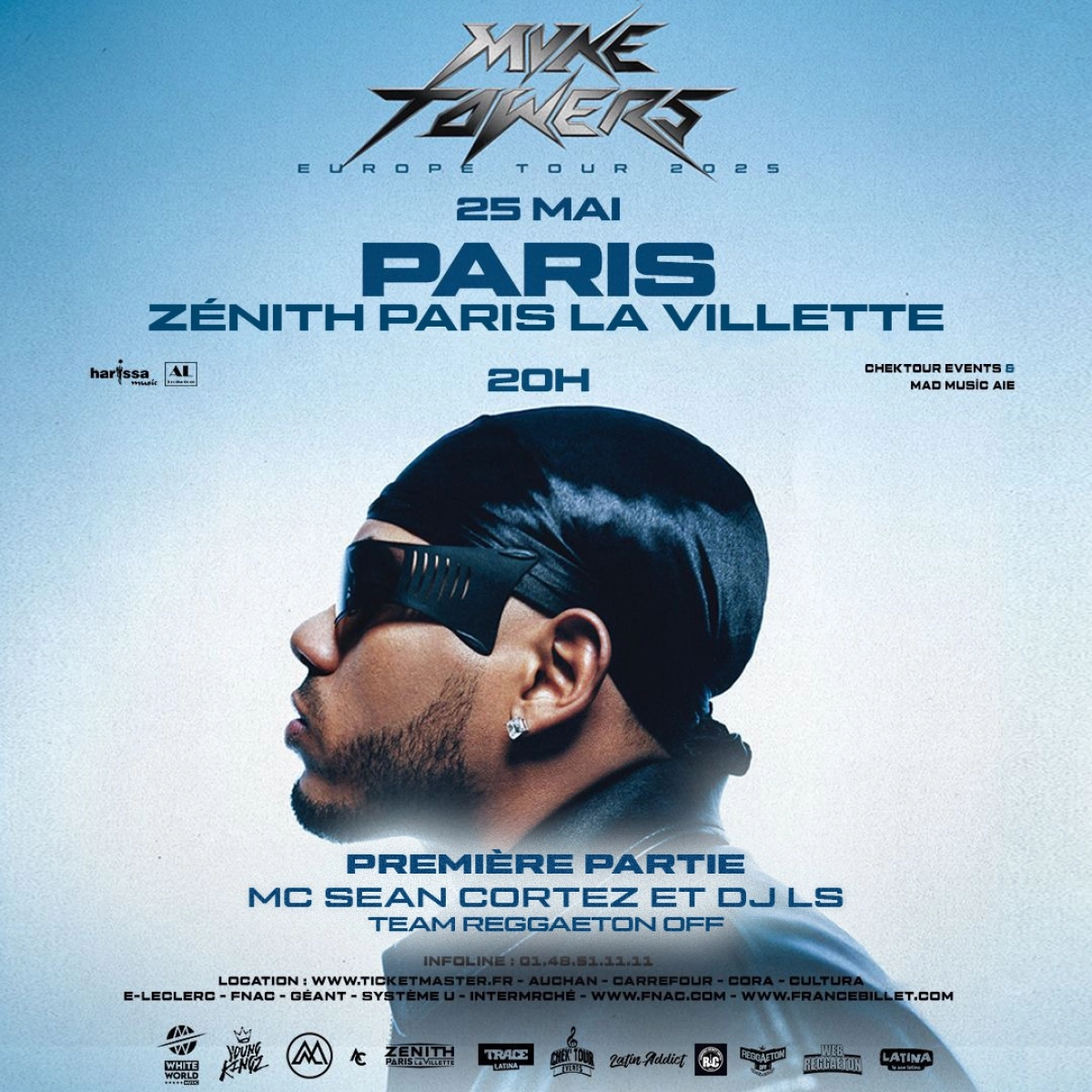 Billets Myke Towers (Zenith Paris - Paris)