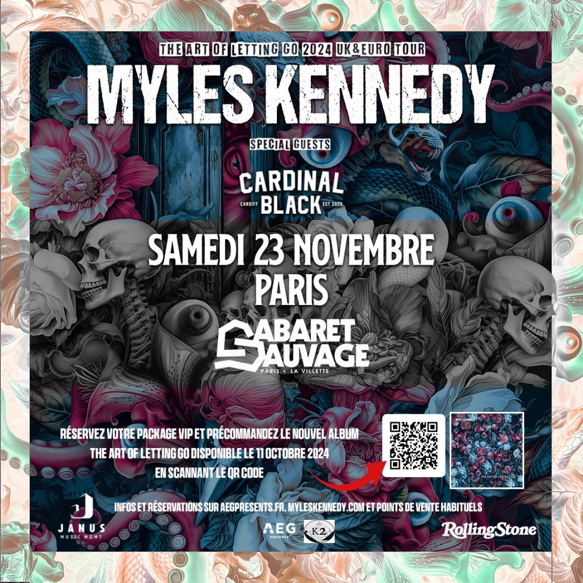 Billets Myles Kennedy (Cabaret Sauvage - Paris)