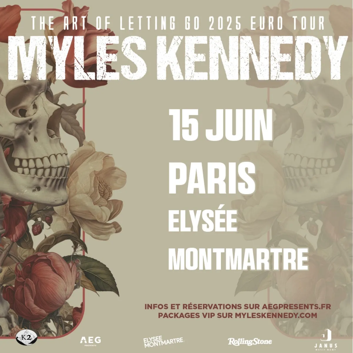 Myles Kennedy at Elysee Montmartre Tickets