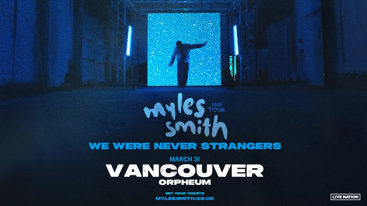 Myles Smith at Orpheum Theatre Vancouver Tickets