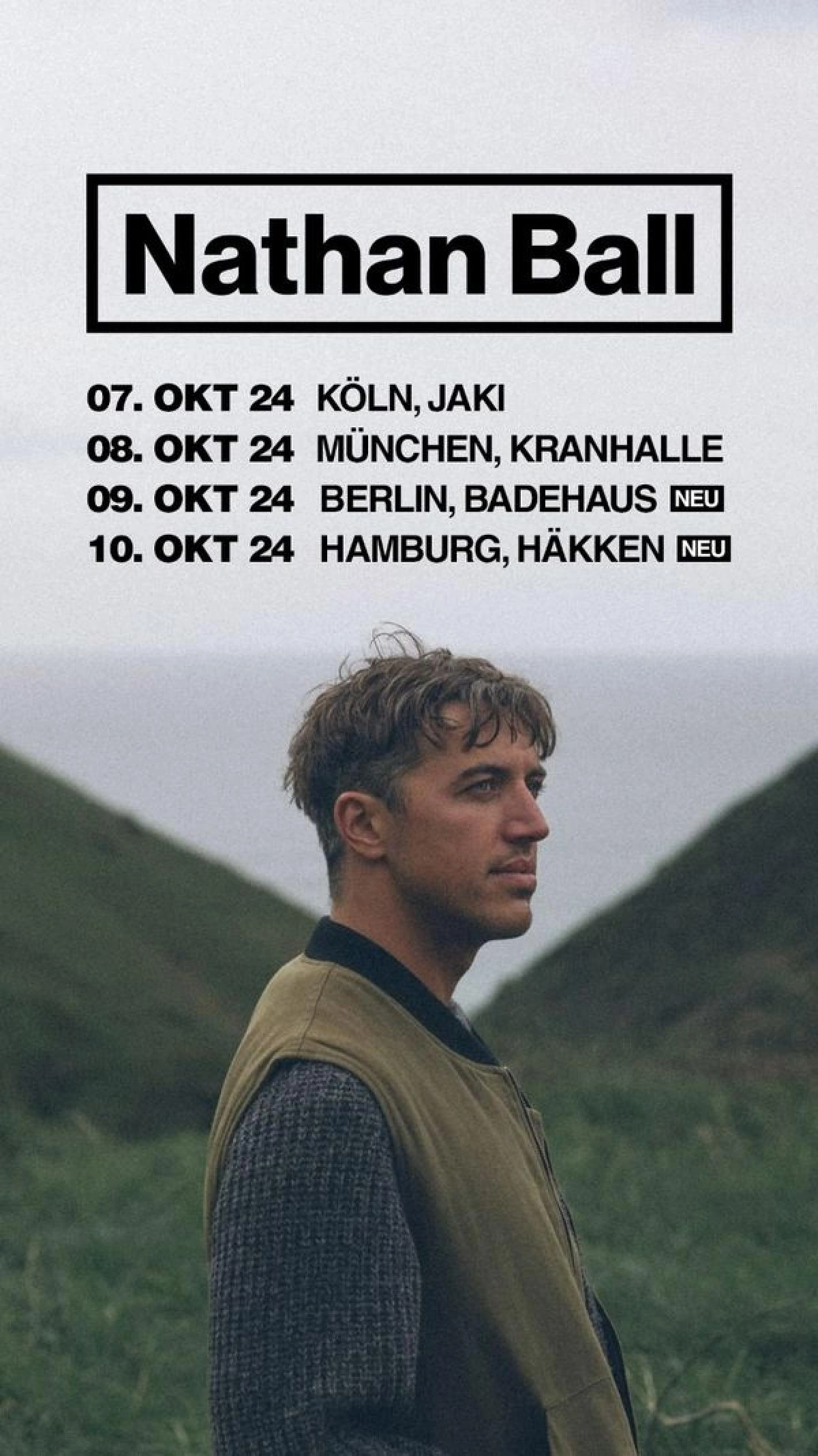 Nathan Ball in der Badehaus Berlin Tickets