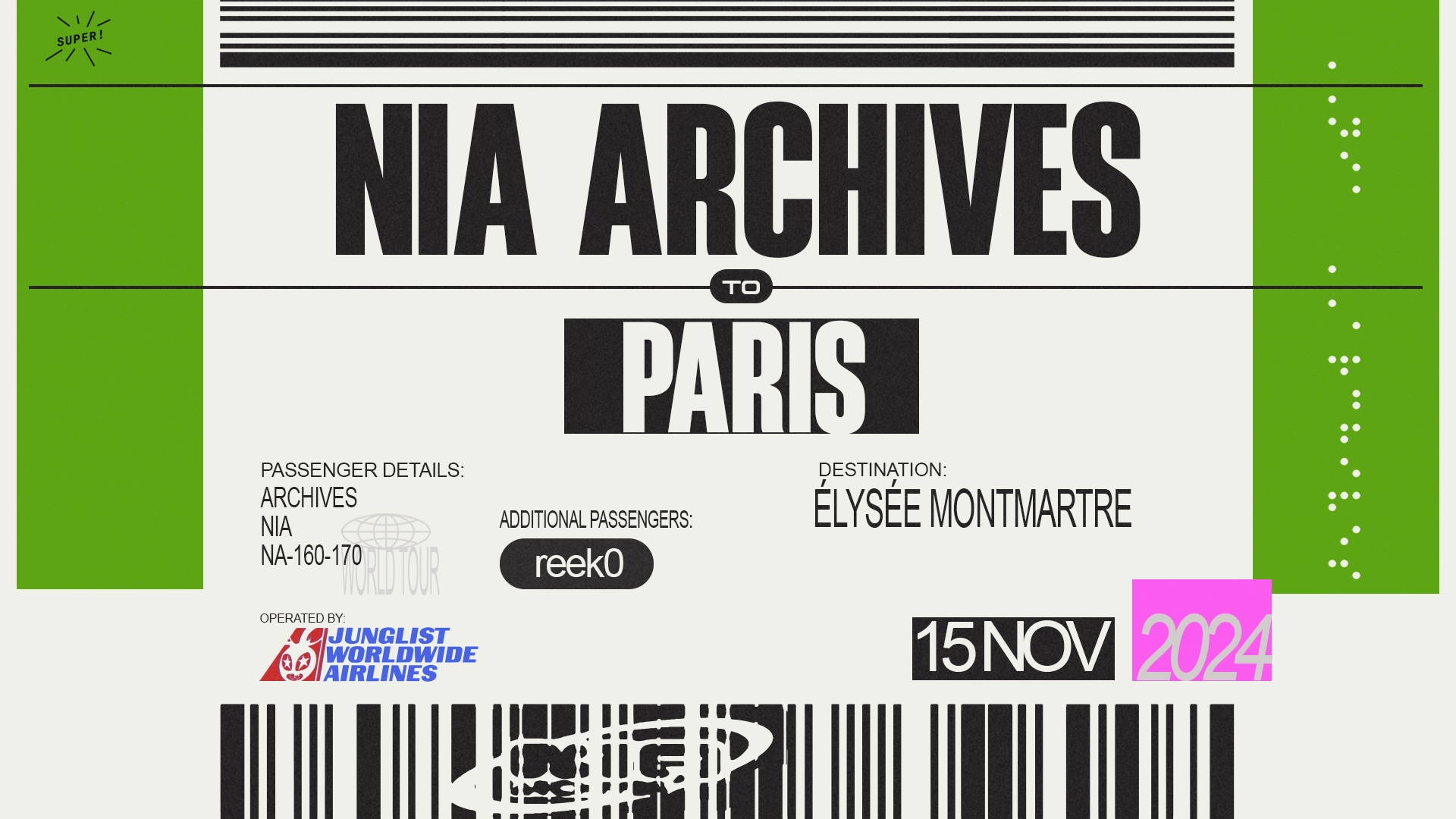 Nia Archives al Elysee Montmartre Tickets