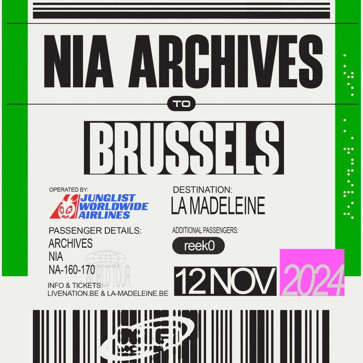 Billets Nia Archives (La Madeleine Bruxelles - Bruxelles)