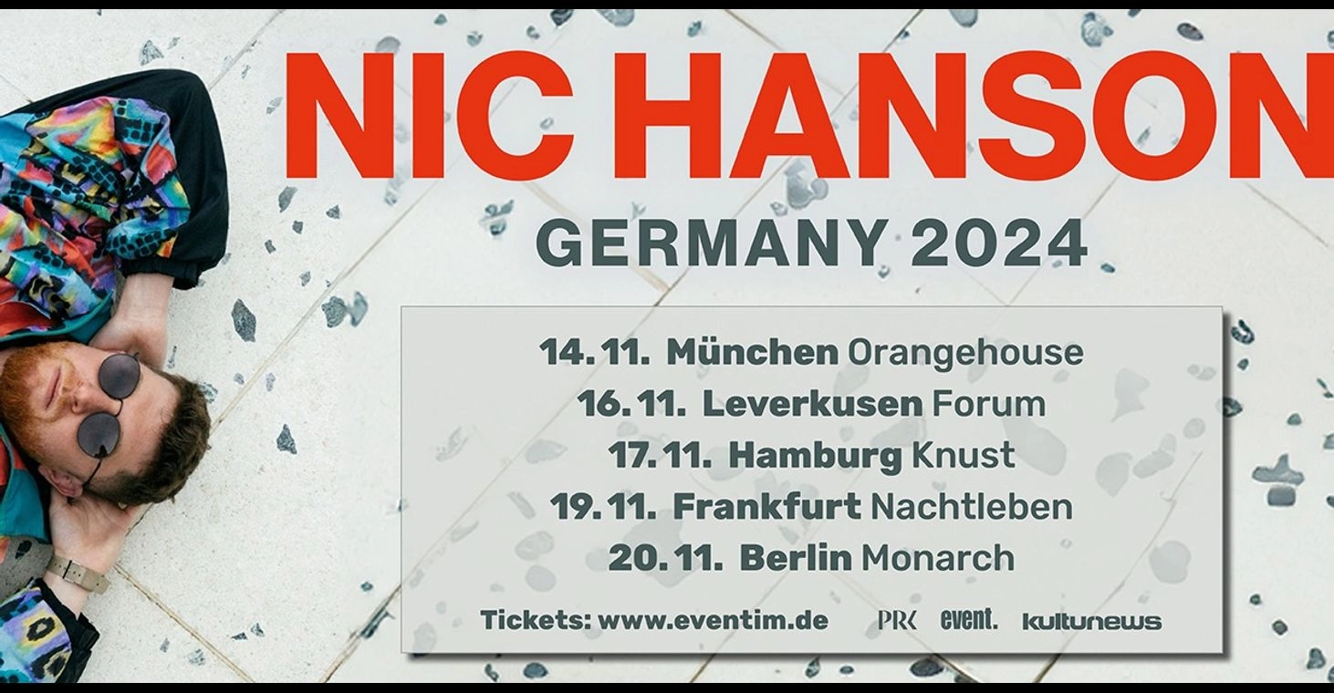 Billets Nic Hanson - Germany 2024 (Nachtleben Frankfurt - Francfort)